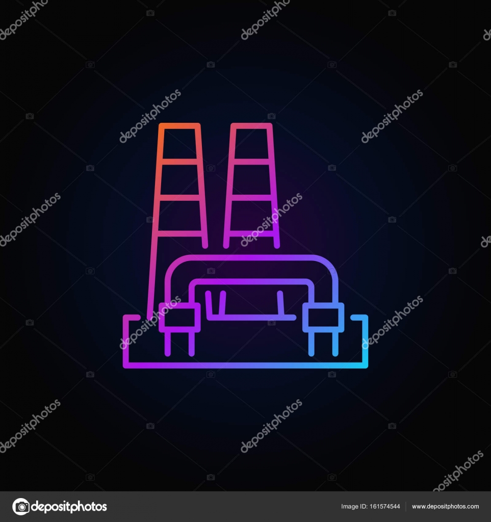 Colorful geothermal power plant icon — Stock Vector © sn3g #161574544