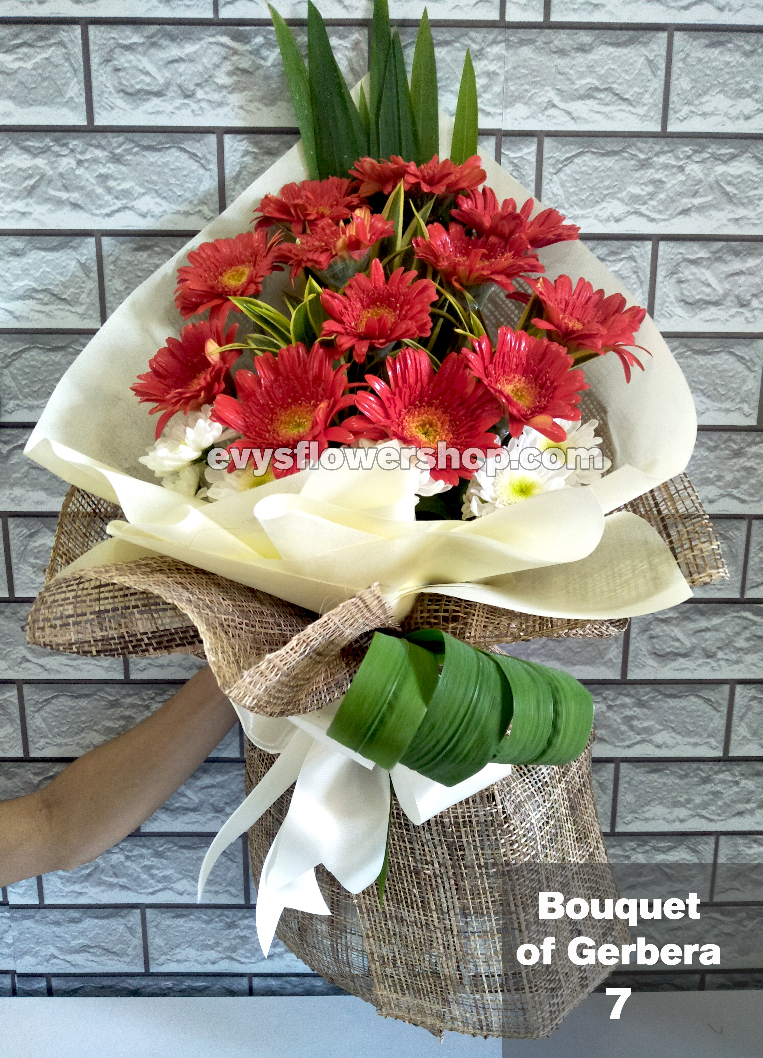 bouquet of gerbera 7 - EVYS FLOWER SHOP FREE DELIVERY