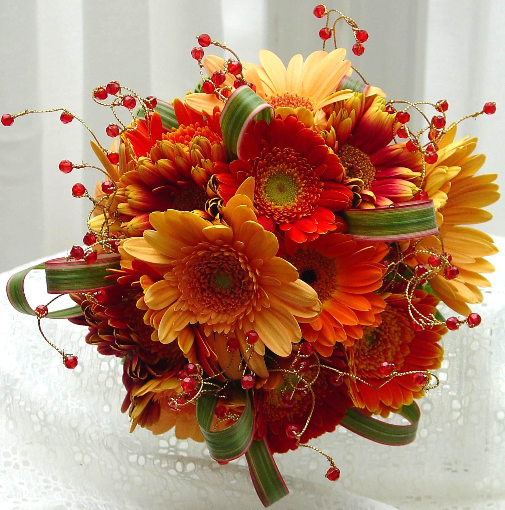 Fall Gerbera Daisy Bouquet EF-726 | Essex Florist & Greenhouses, Inc