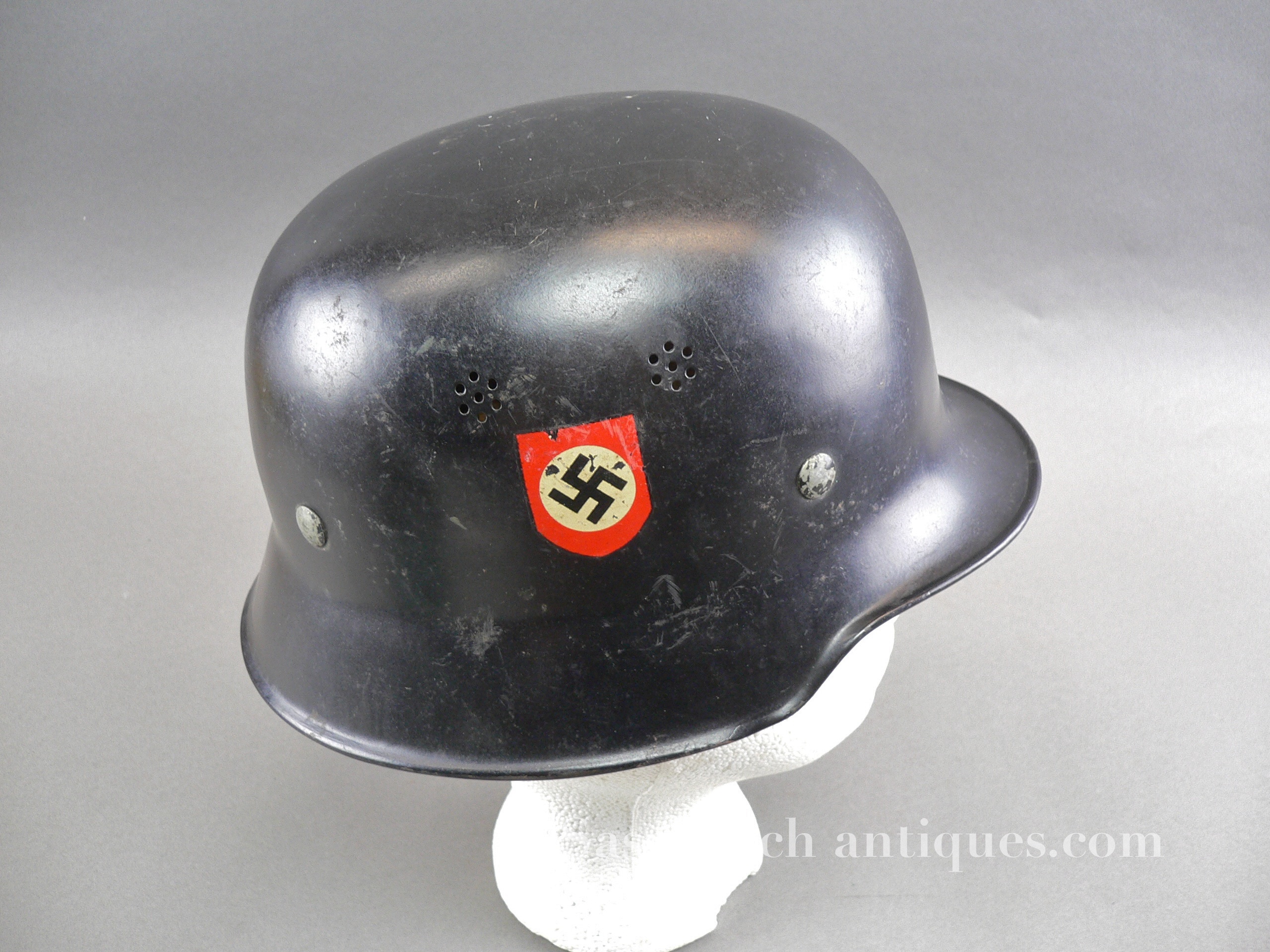 WWII German police or parade lightweight helmet | Sasquatch Antiques
