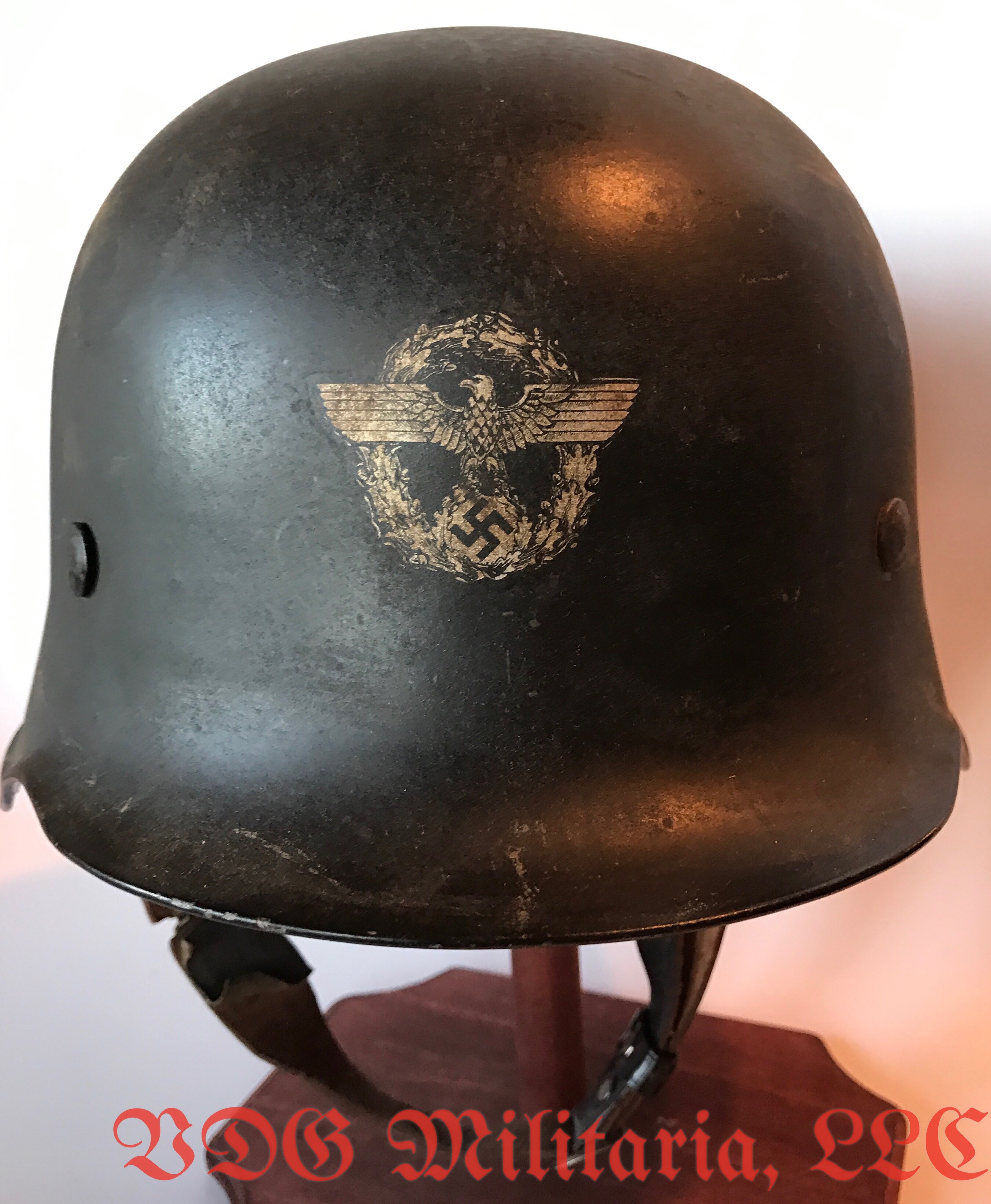 WW2 German Water Police M34 Helmet | VDG Militaria