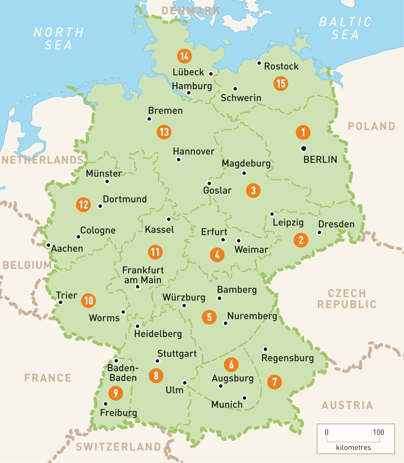 Map of Germany | Germany Region | Rough Guides