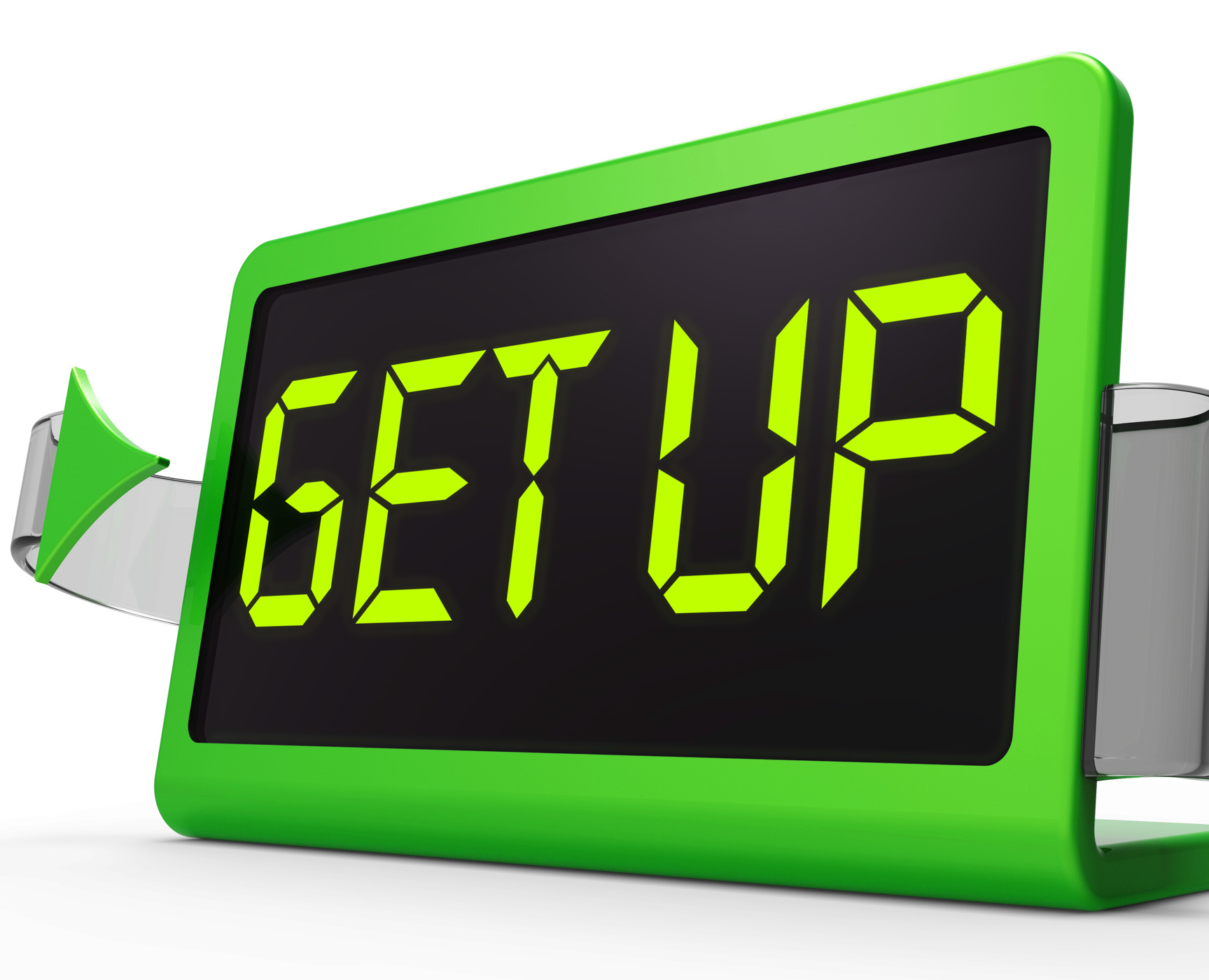 Get up clock message meaning wake up and rise photo