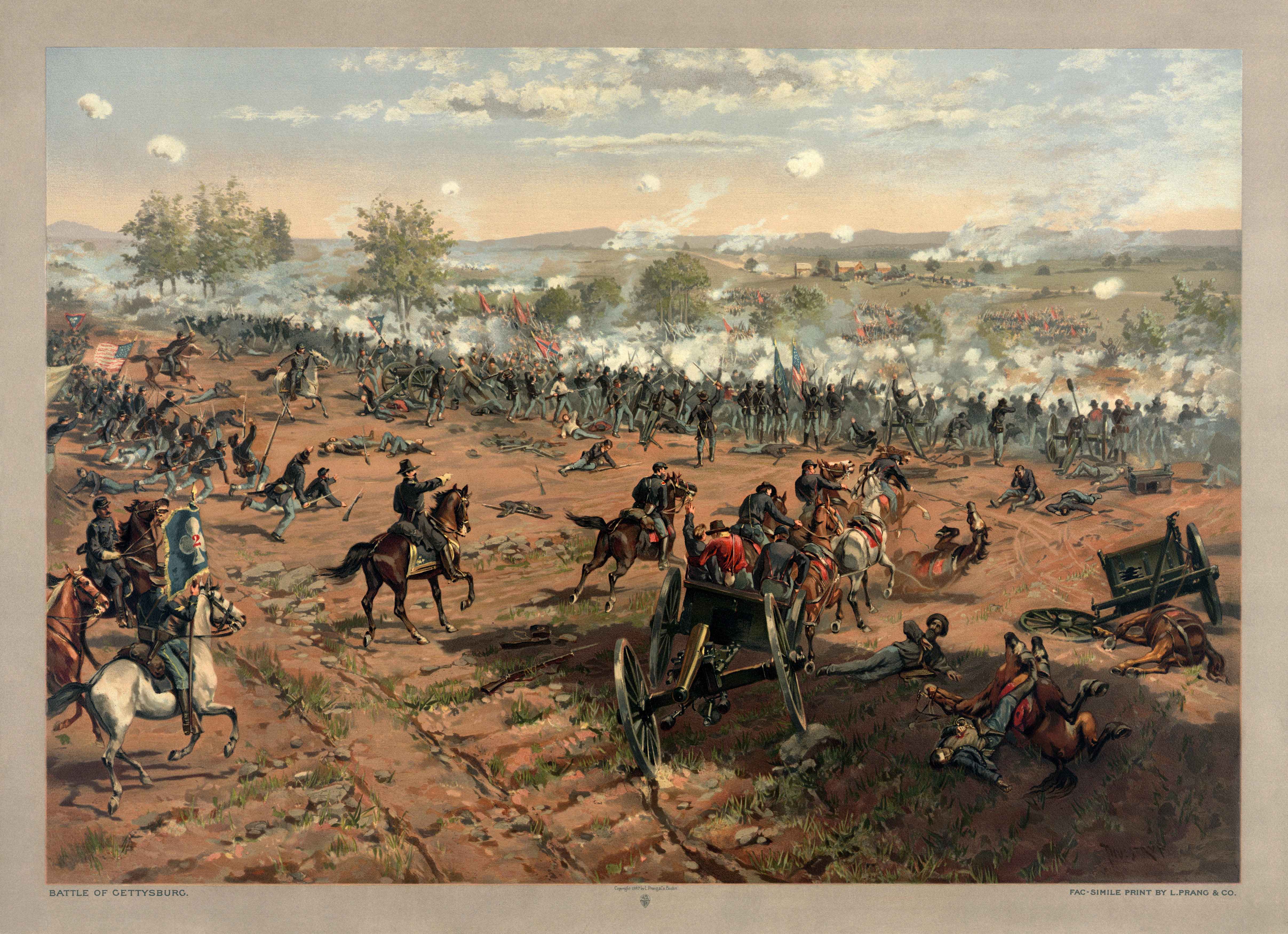 File:Thure de Thulstrup - L. Prang and Co. - Battle of Gettysburg ...