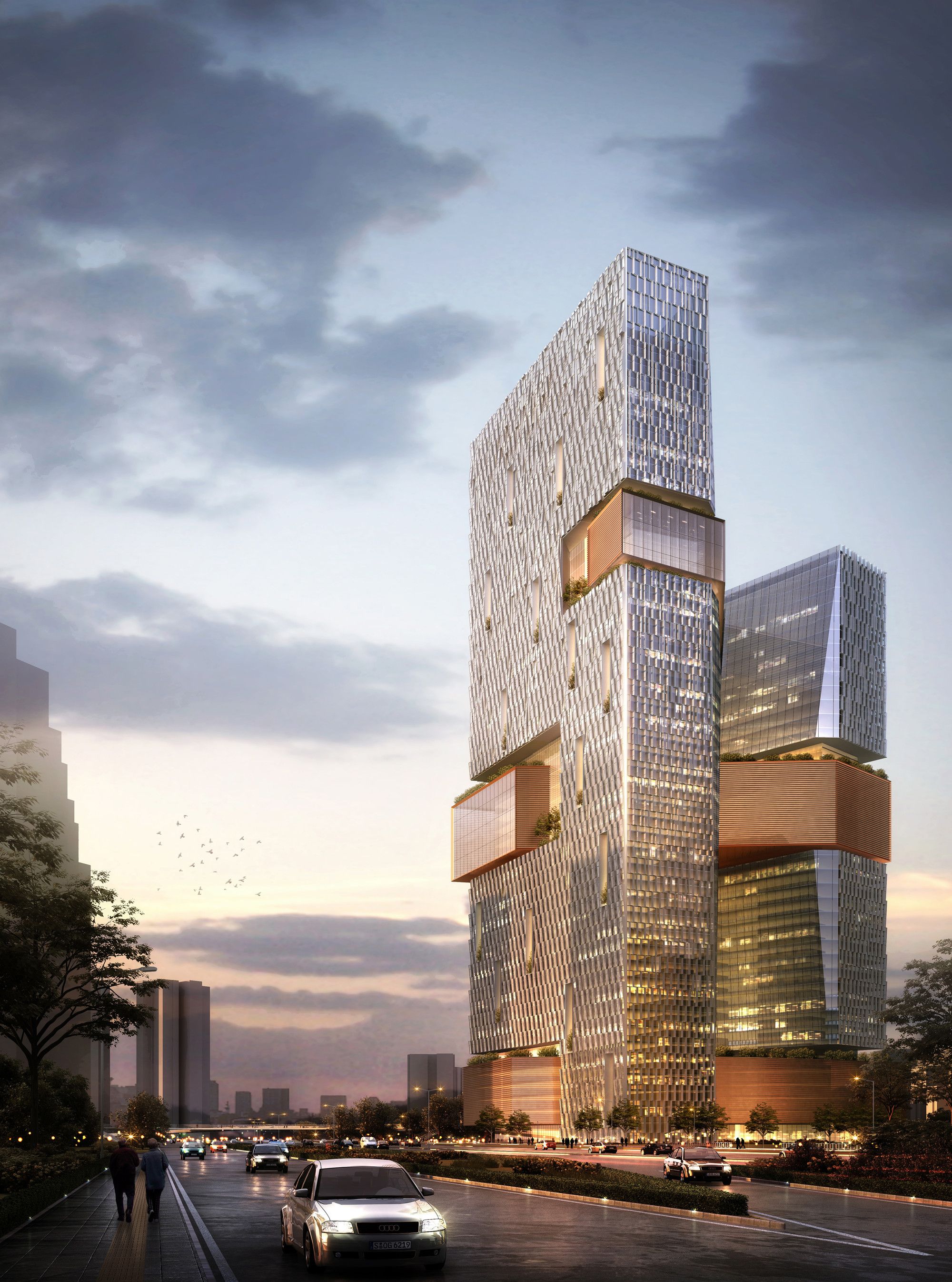 Gallery of NBBJ Designs Towering Shenzhen Campus for Internet Giant ...