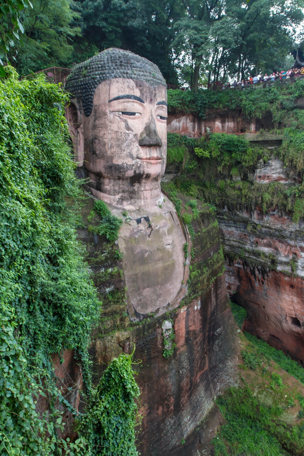 Leshan Giant Buddha, Leshan, China - The Giant Buddha was carved...