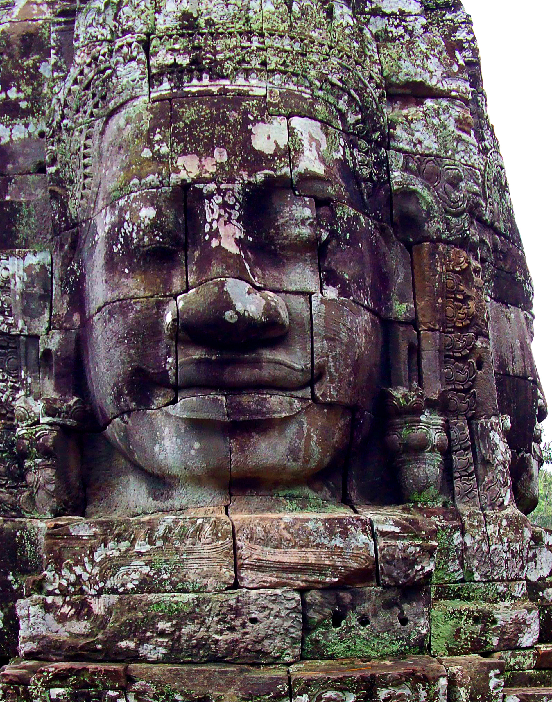 Giant faces of the ancient bayon temple photo