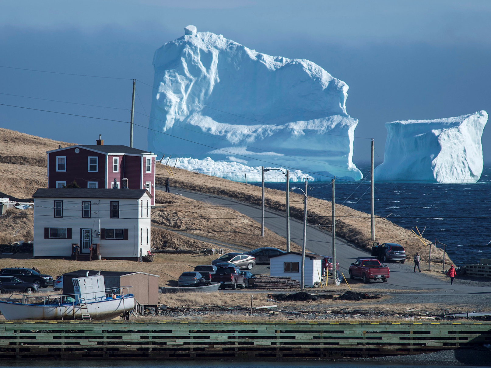 Giant iceberg spotted off the coast of Newfoundland, Canada ...