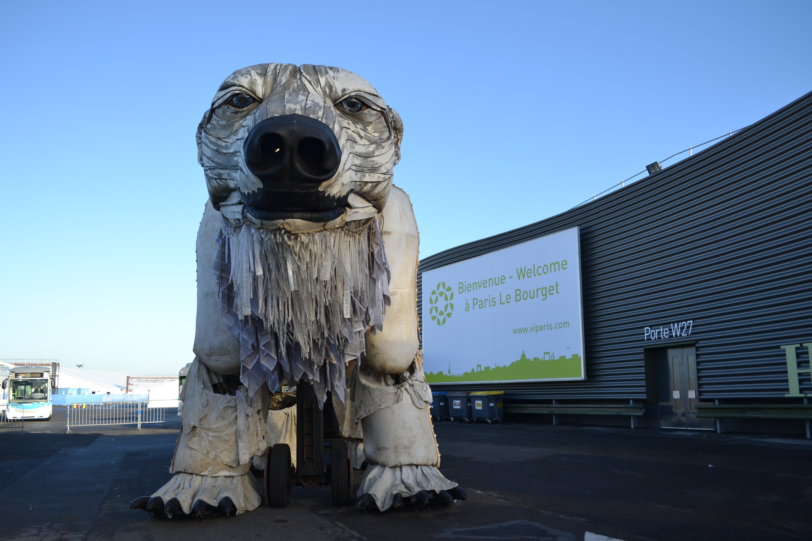 WATCH: Greenpeace brings 'giant polar bear' to climate talks ...