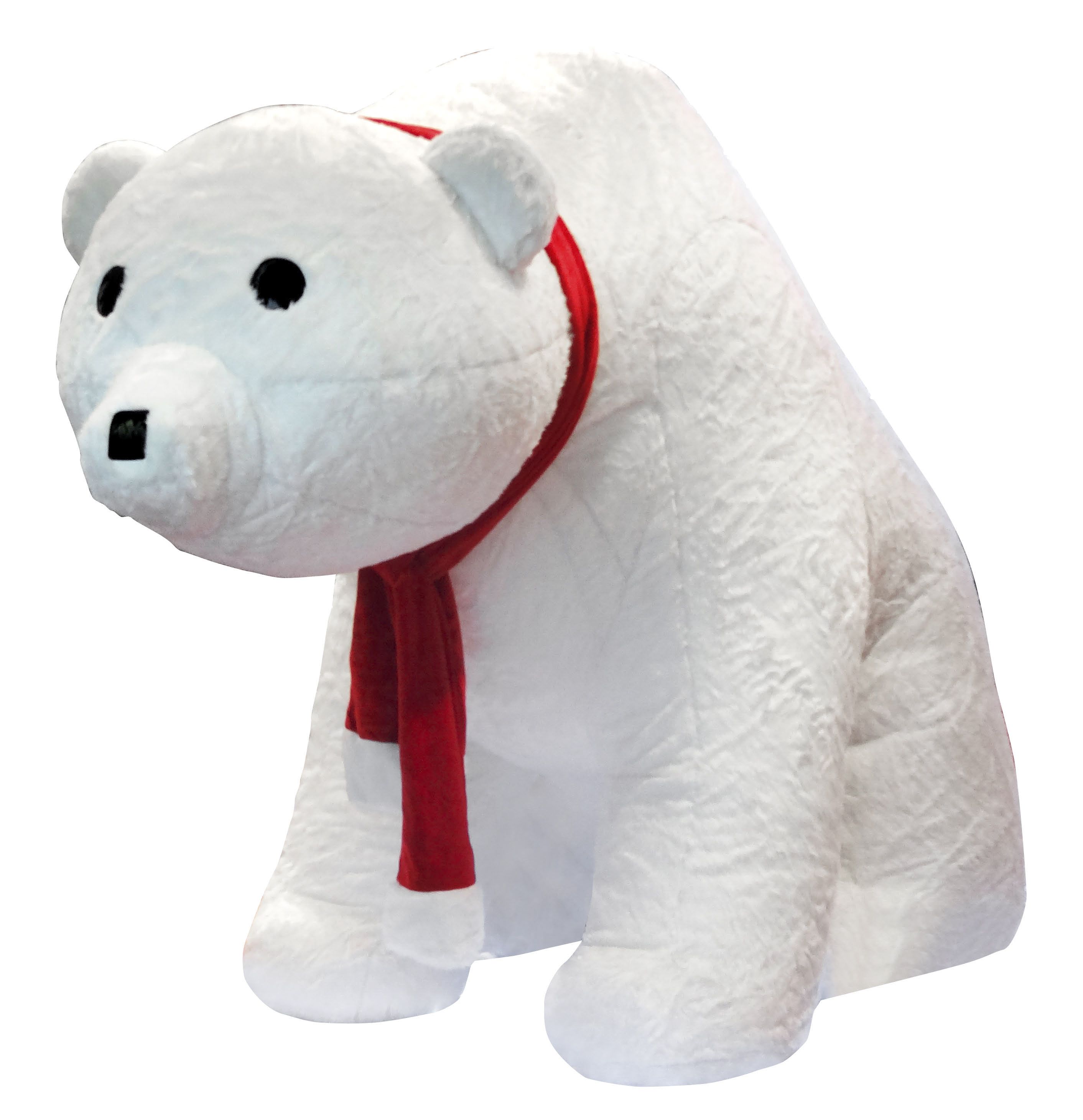 Giant Polar bear Dennis for Christmas decoration - 300x400x200cm ...