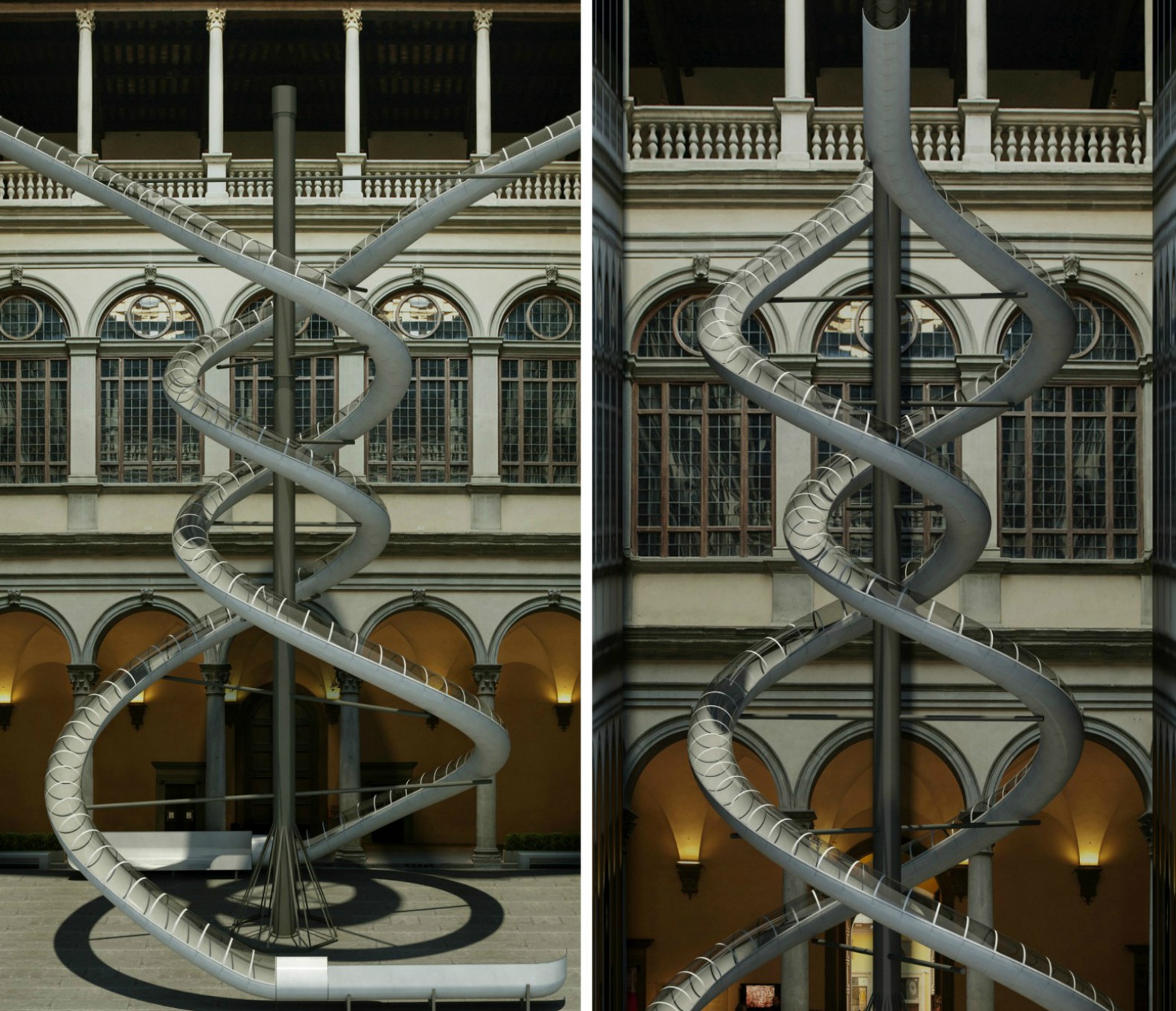 Carsten Höller's giant spiraling slides explore emotional links ...
