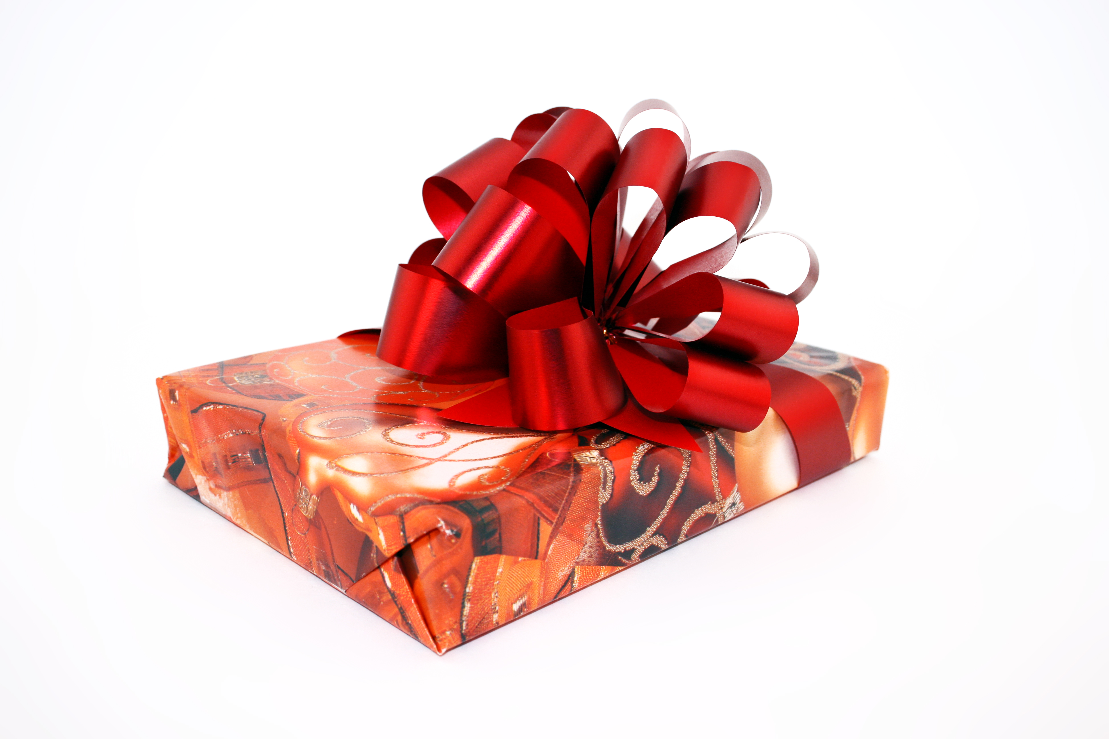 Gift, Anniversary, Isolated, Wrapping, Tied, HQ Photo