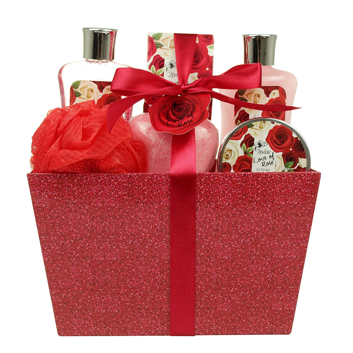 Amazon.com : Mothers Day Bath Gift Set - Spa Gift Basket with Love ...