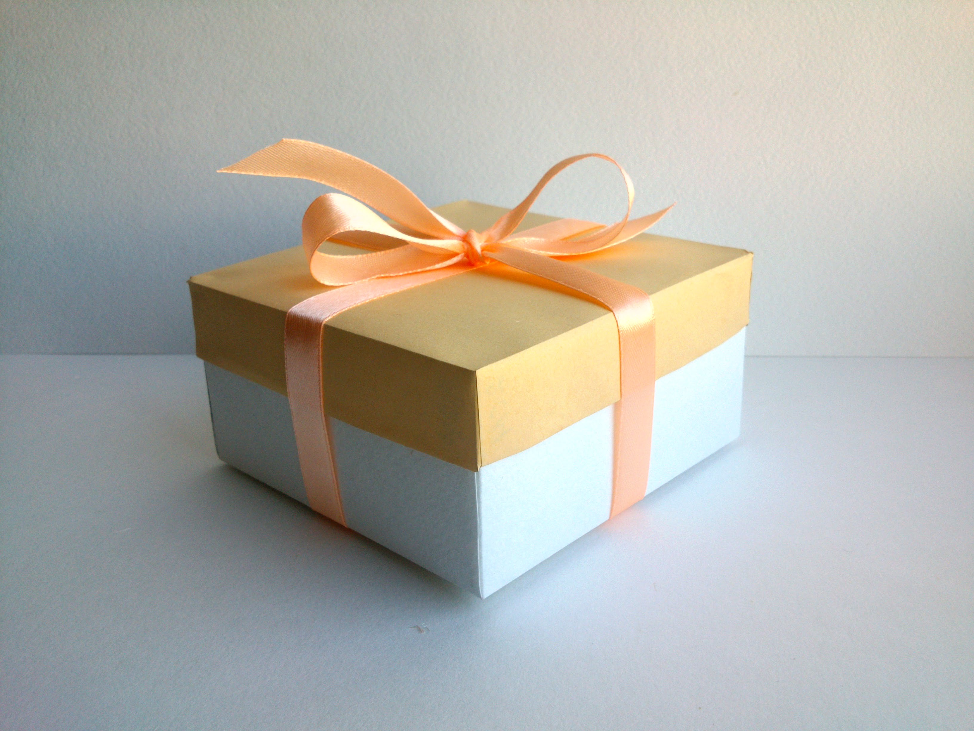 Paper Gift Box with Cover - Simple box for a gift - Easy Paper Box ...