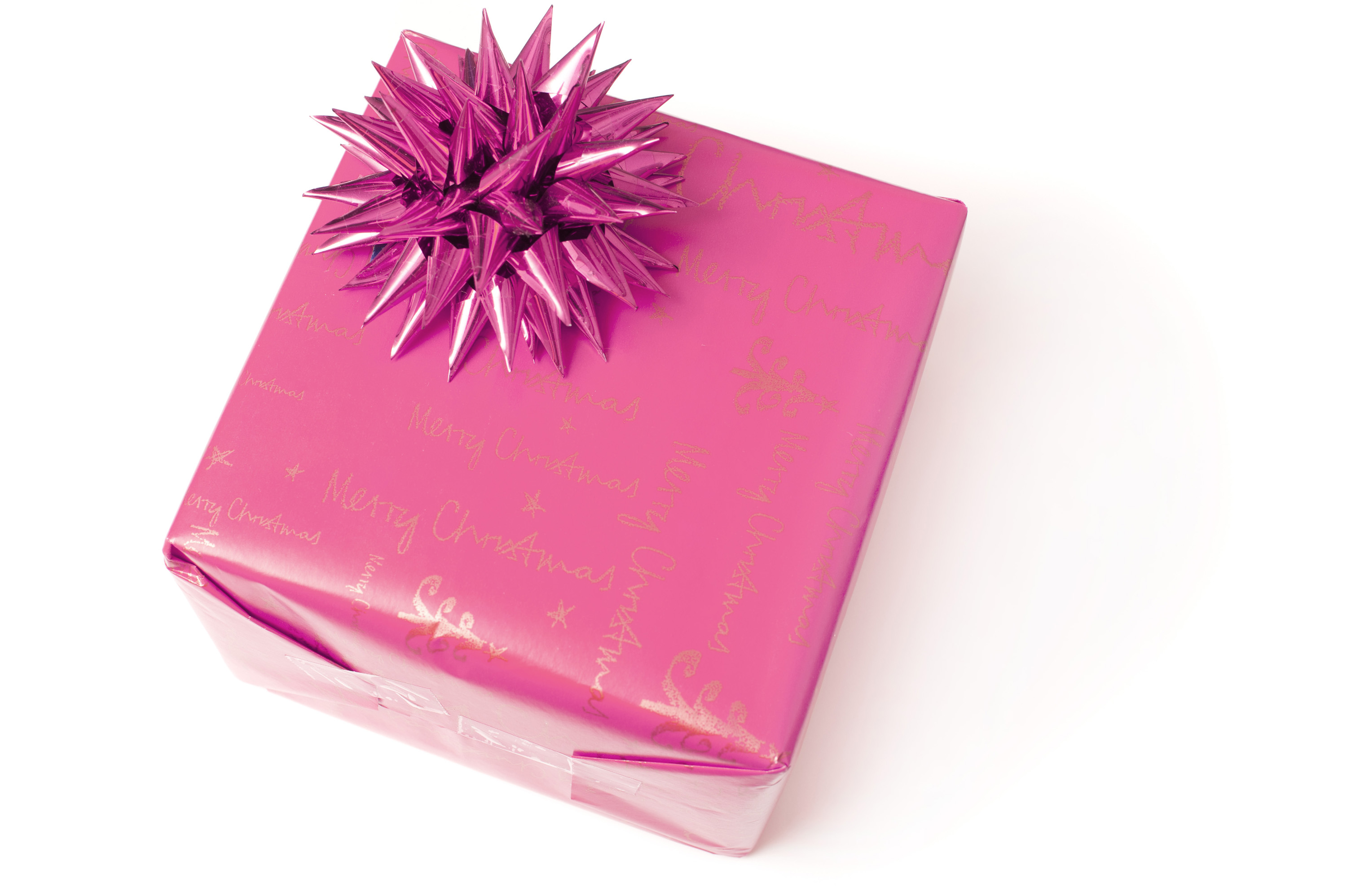 Photo of Feminine pink gift with bow for a girl | Free christmas images