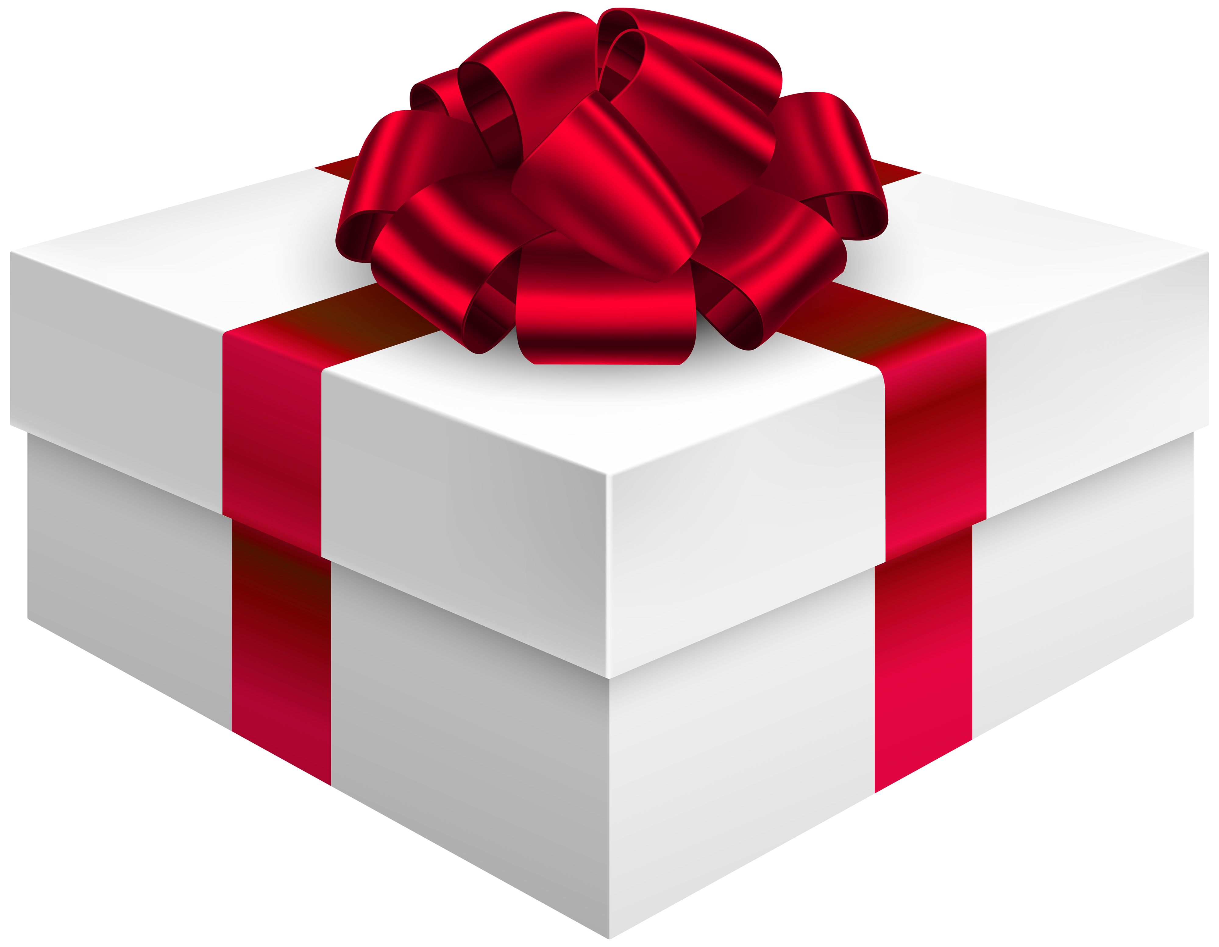 Gift Box with Bow in Red PNG Clipart - Best WEB Clipart