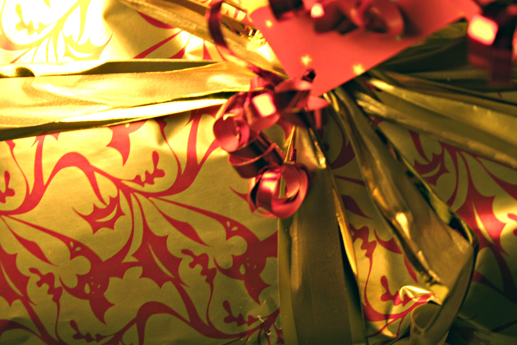 Gift wrap close up photo