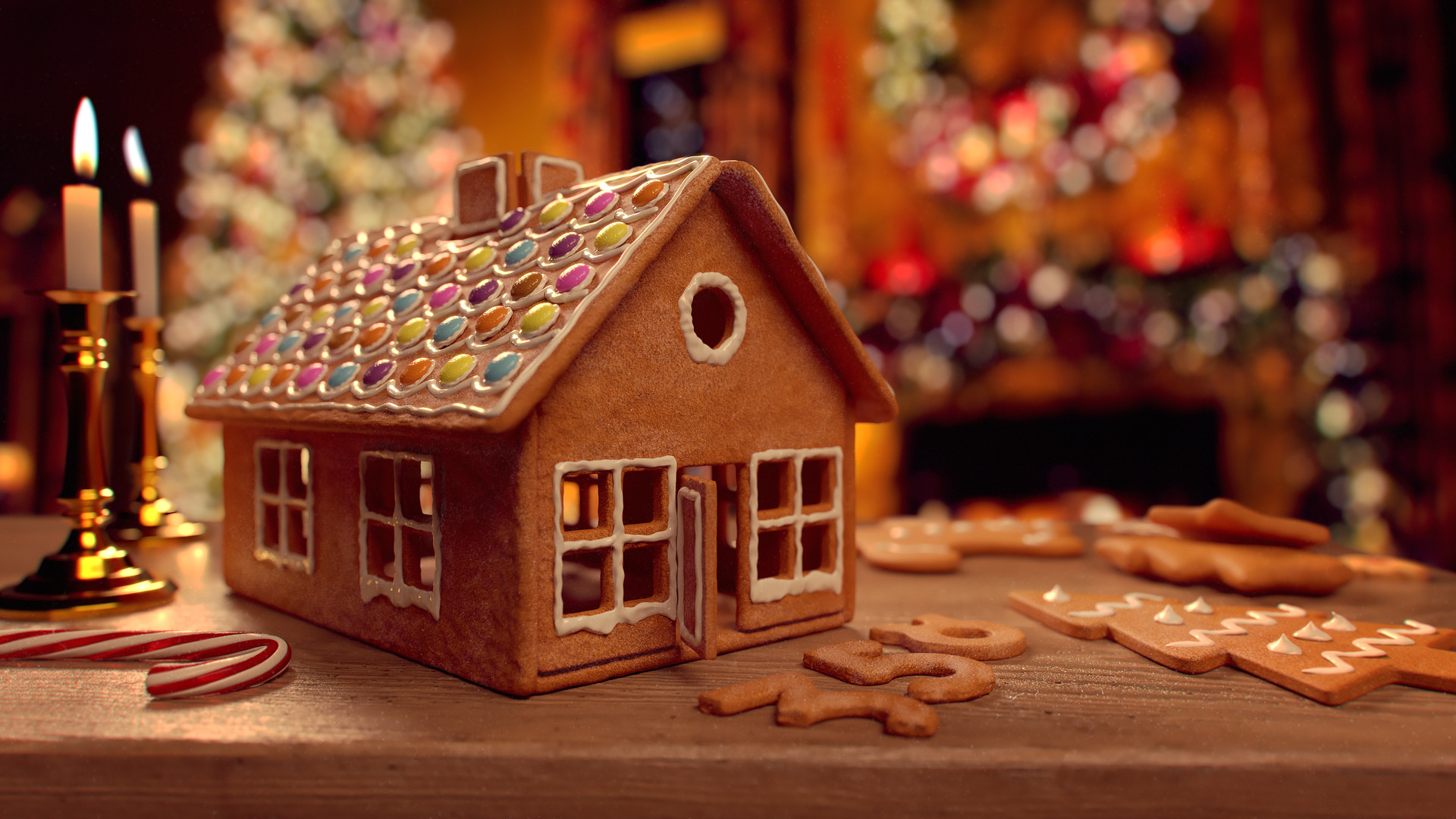 ArtStation - Gingerbread House 3D, Harry Ahokas