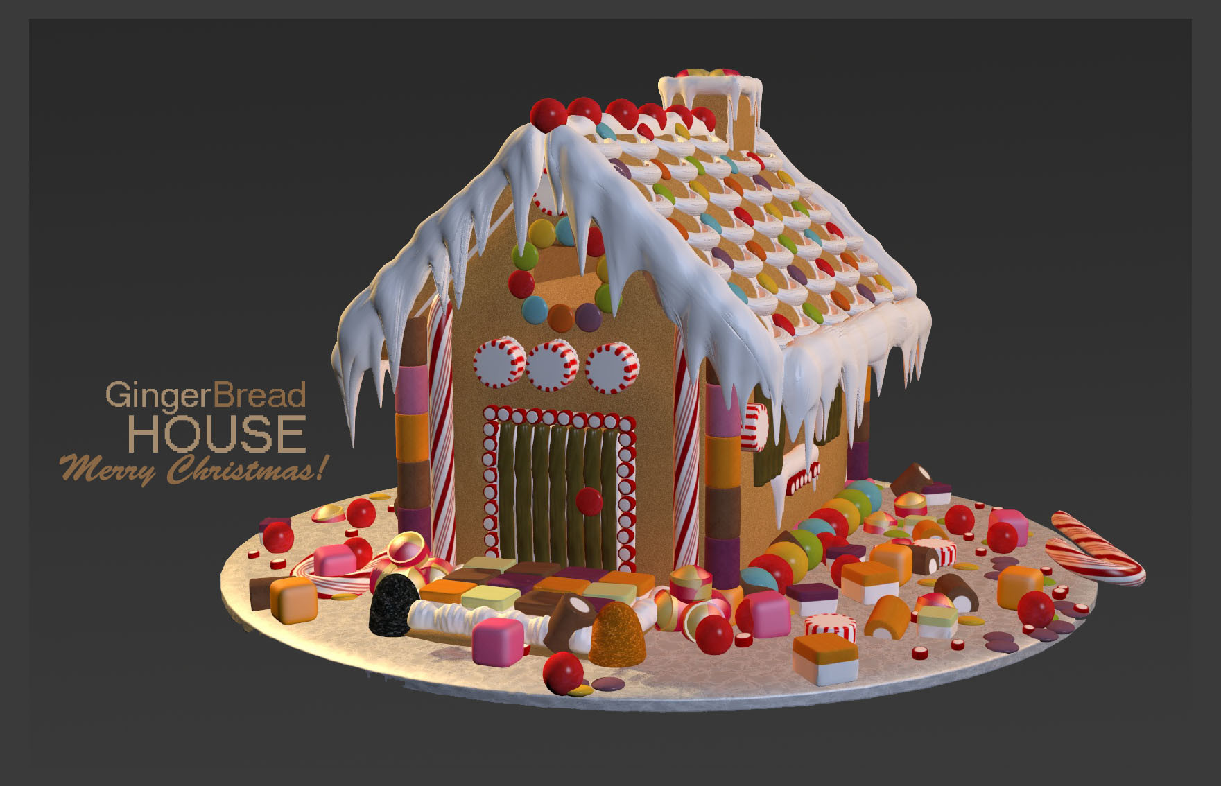 ArtStation - Gingerbread House, Katie Hughes