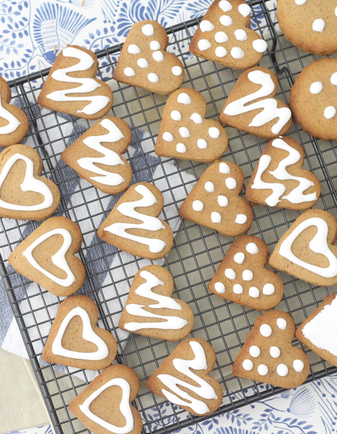 Gingerbread Love Heart Cookie Recipe - Polka Dot Bride