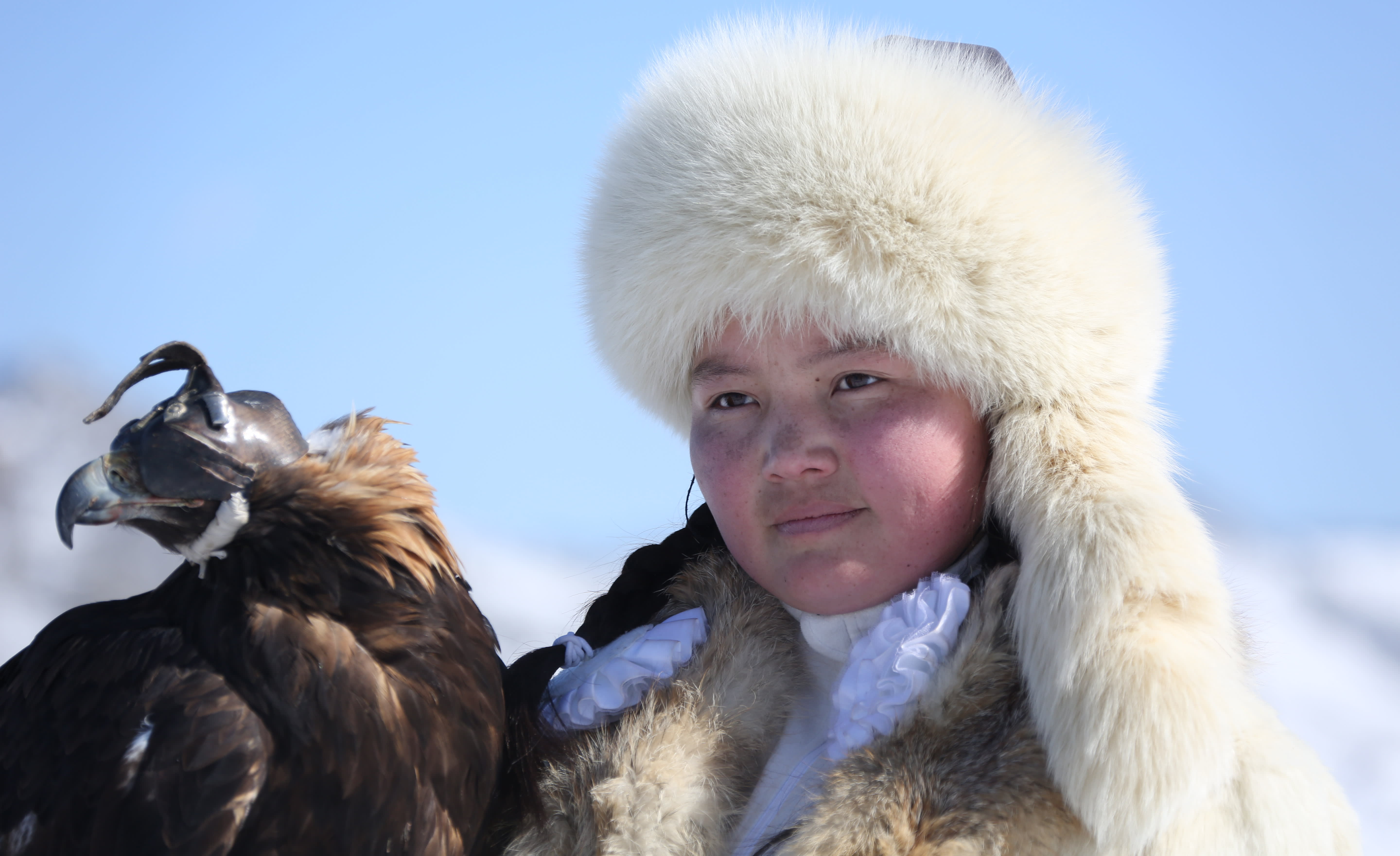 A girl and her eagle help bridge Mongolian ethnic divisions - Nikkei ...