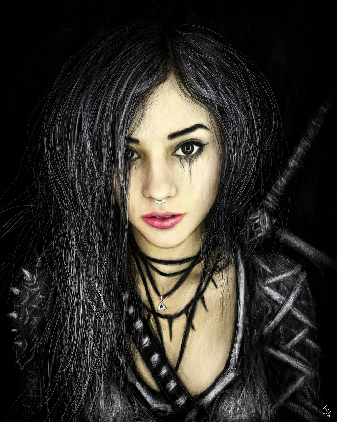 Girl in Black by JustinGedak on DeviantArt