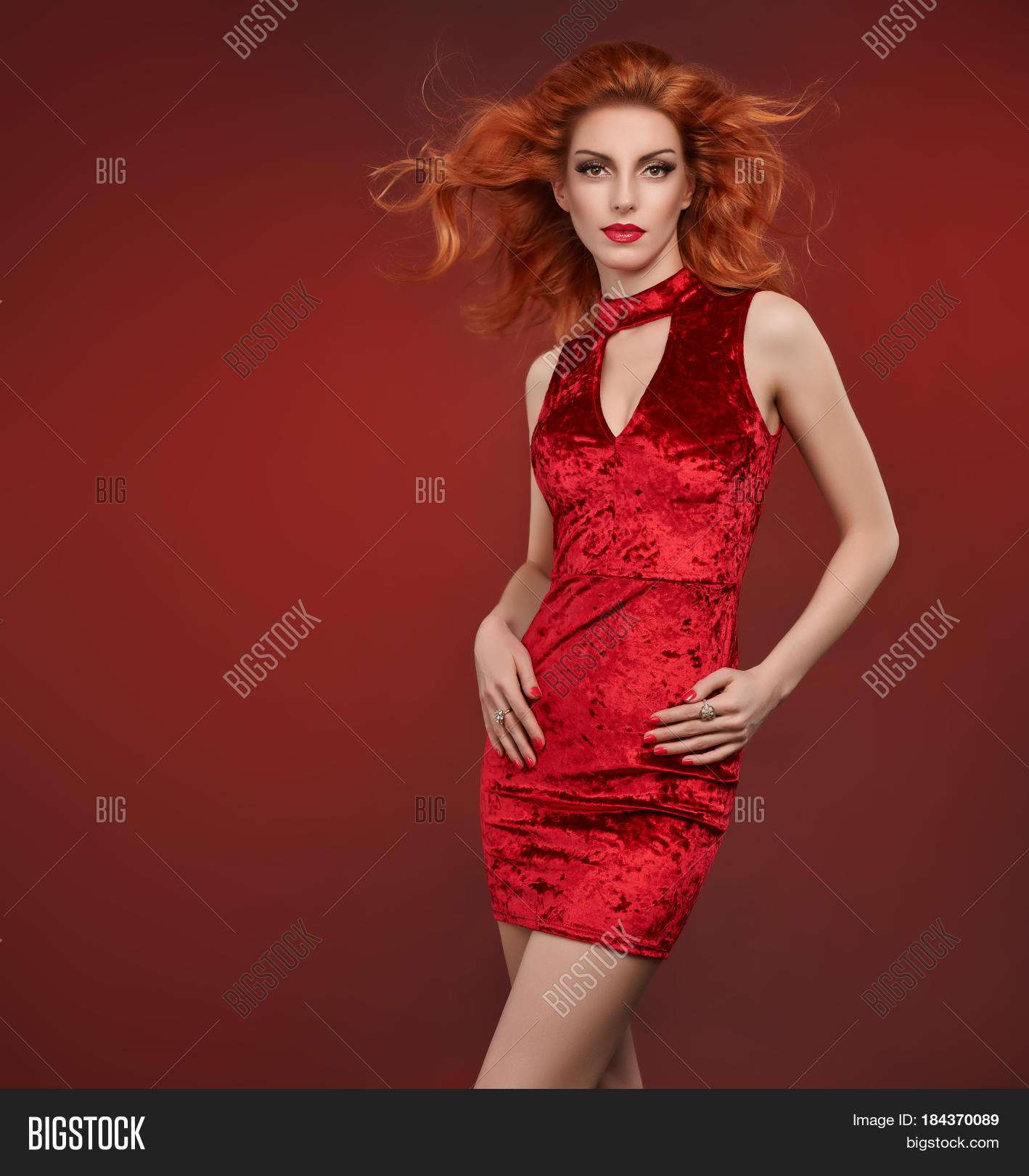 Fashion Beauty Woman Glamour Red Image & Photo | Bigstock