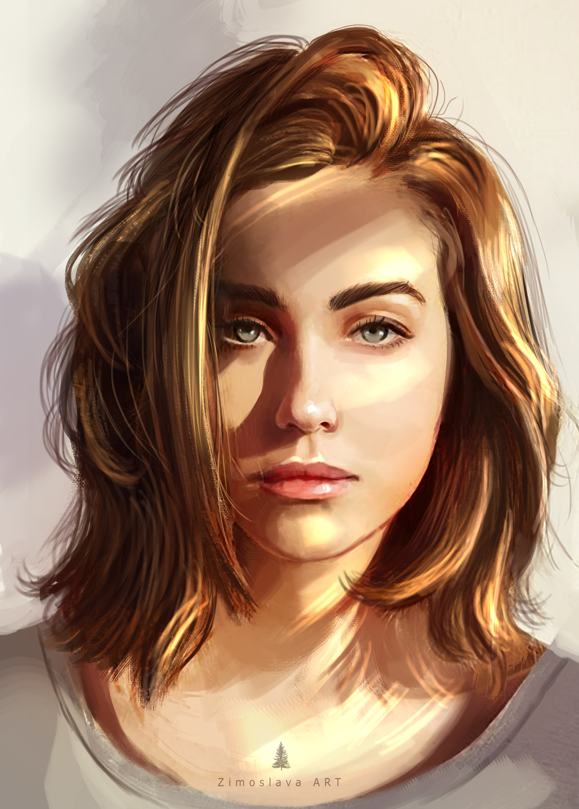 Zimoslava ART - sketch girl portrait