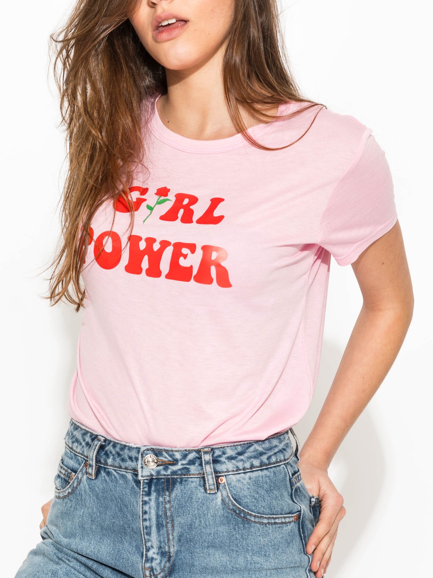 GIRL POWER T-SHIRT TOP WOMENS TUMBLR FUNNY SLOGAN CUTE FEMINIST ...