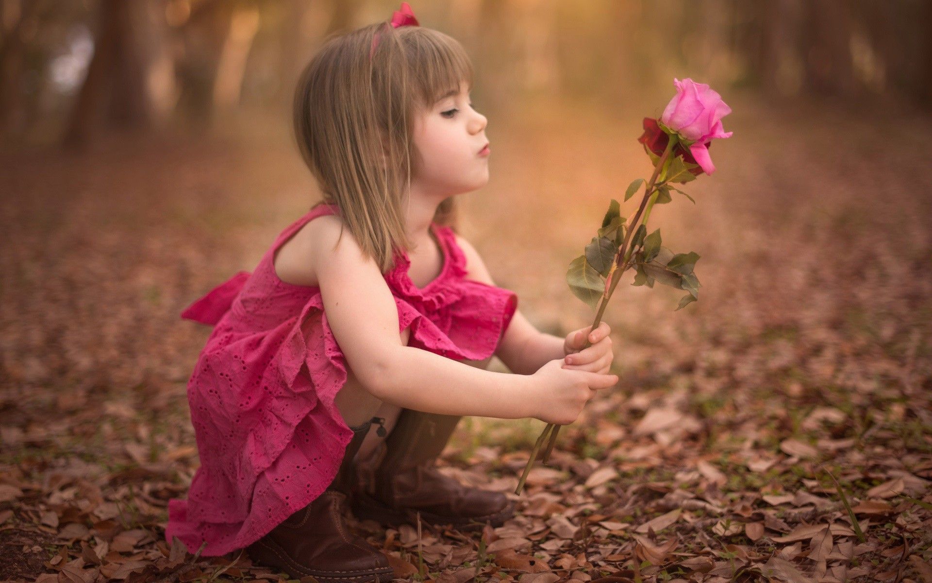 Cute Little Baby Girl With Flowers | Meadow girls | Pinterest ...