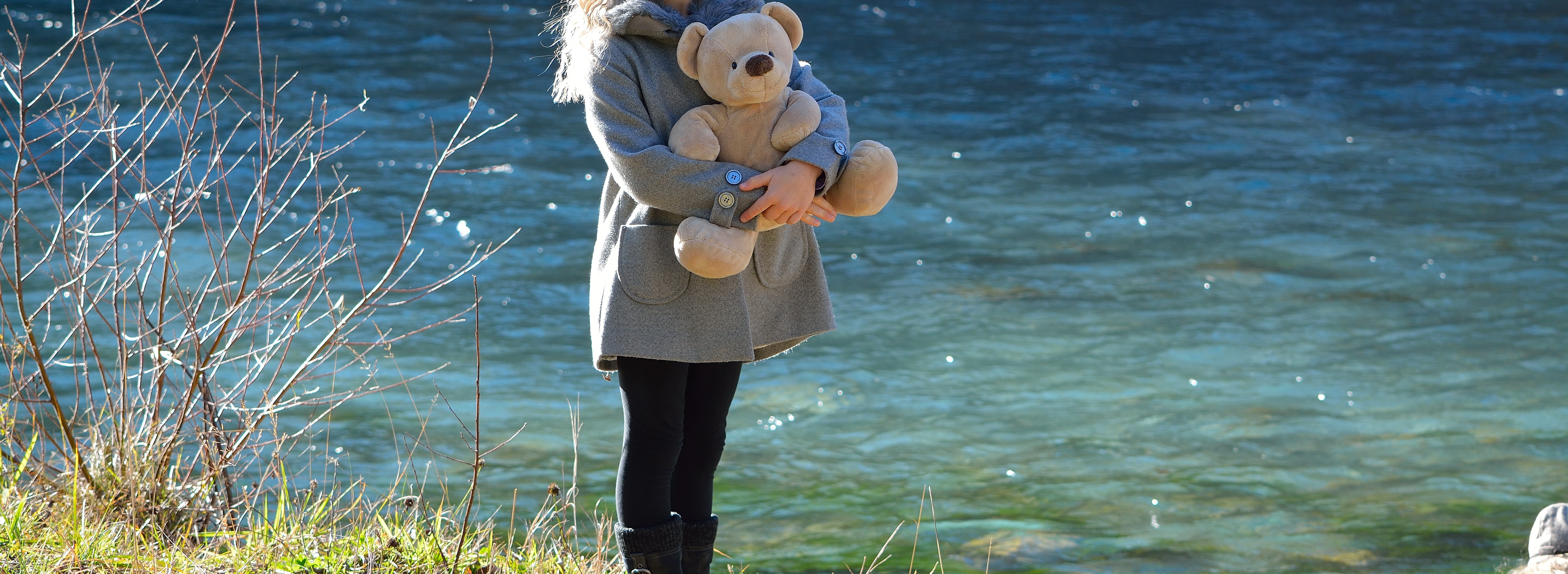 Girl with the bear photo