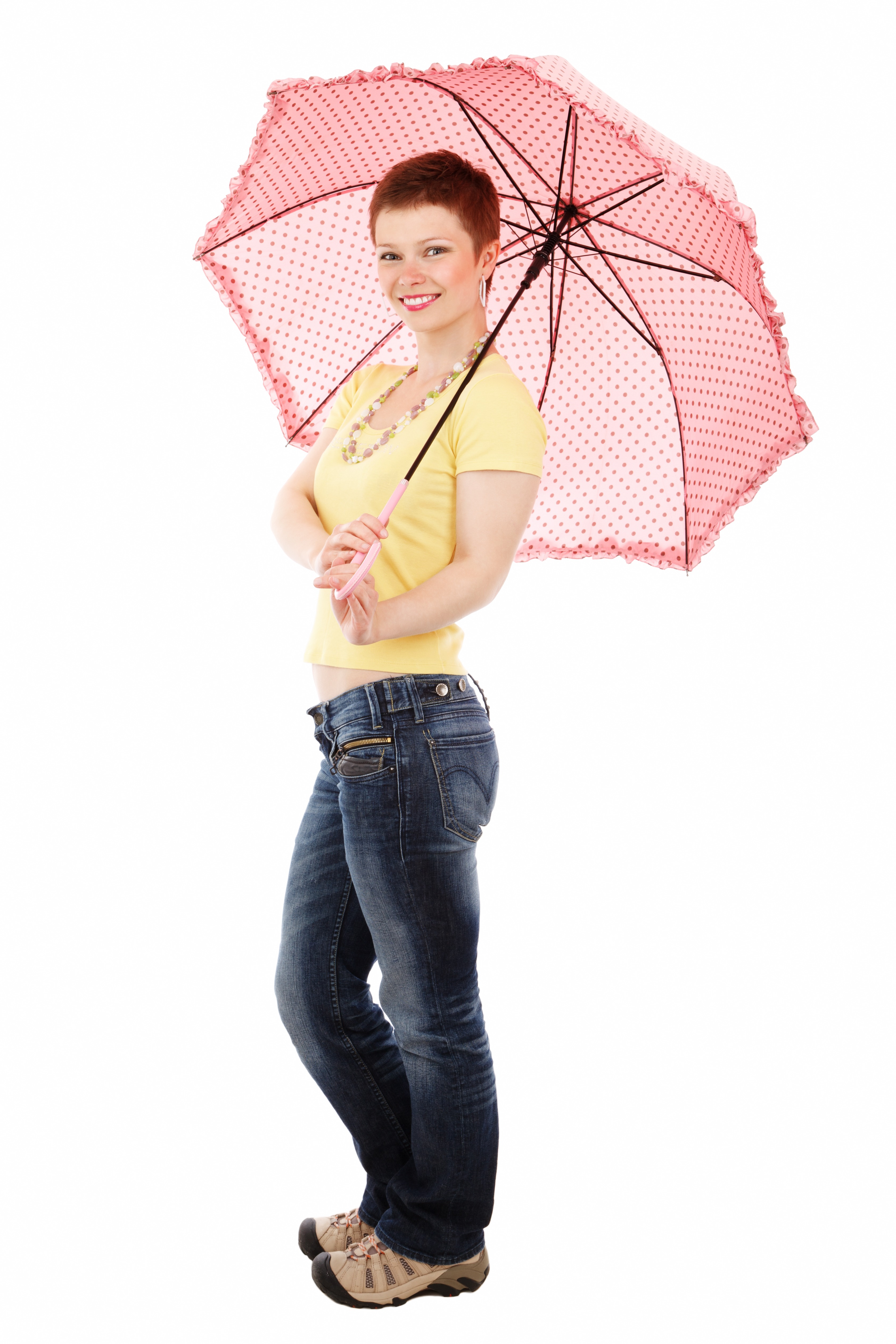 Girl with umbrella photo