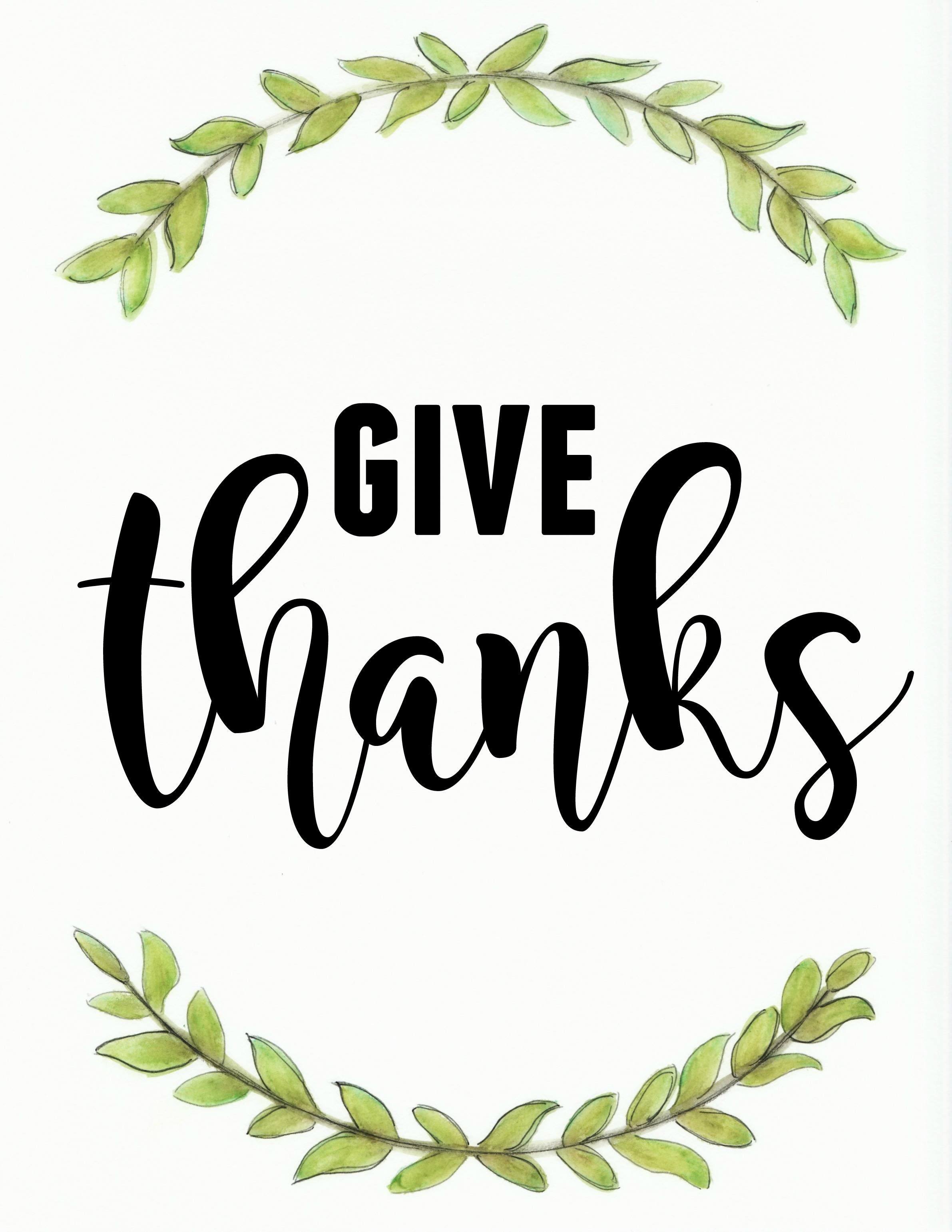 Give Thanks - November Printable! - MISS HOMEBODY