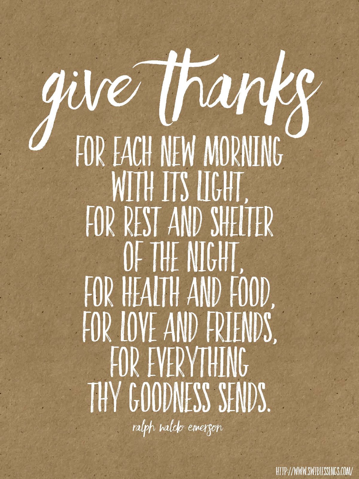 Sweet Blessings: Give Thanks