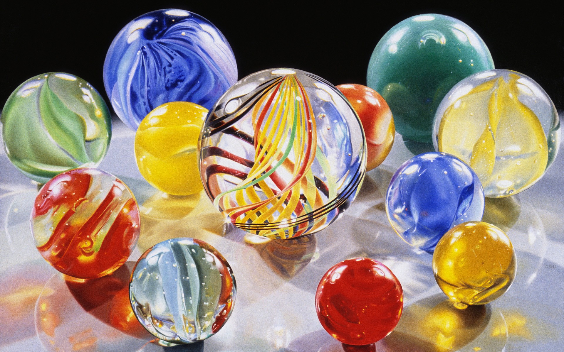 Glass balls photo
