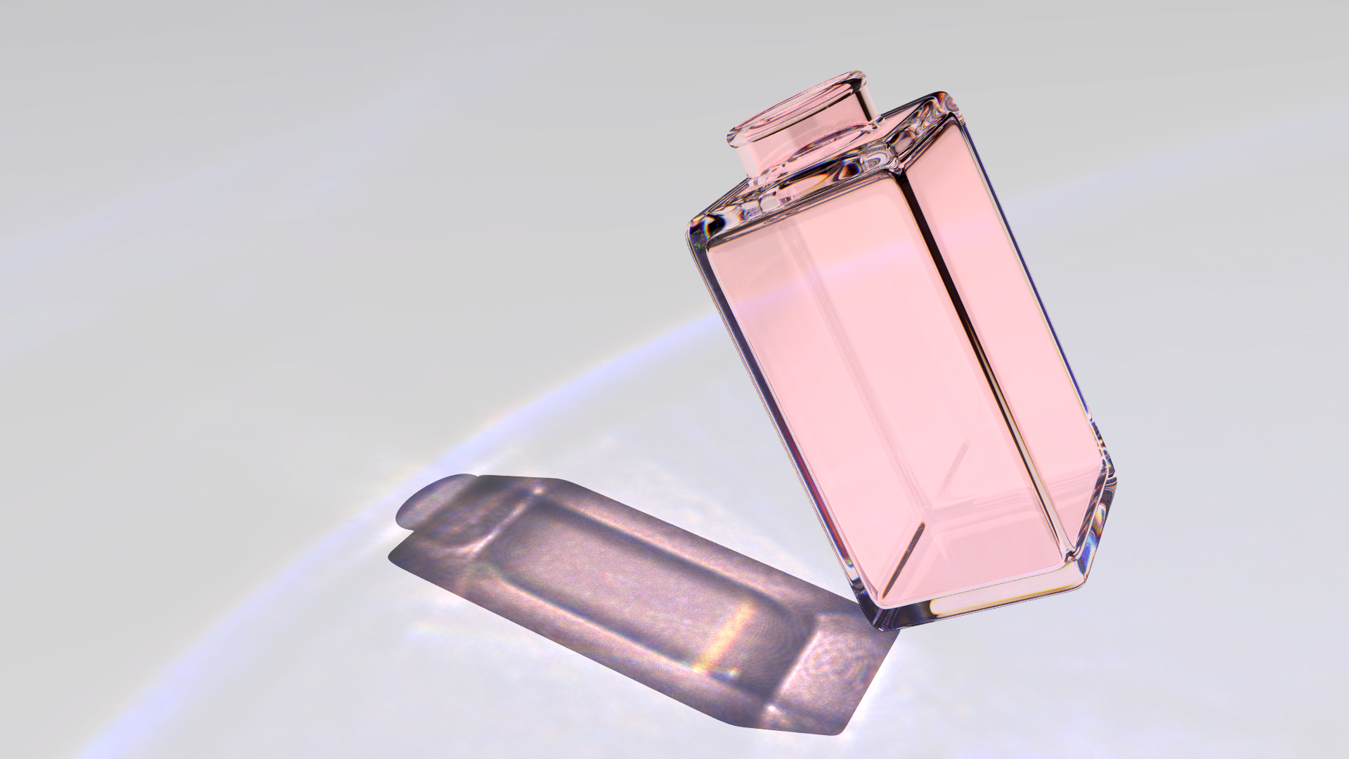 Glass bottle, Bottle, Glass, Light, Pink, HQ Photo