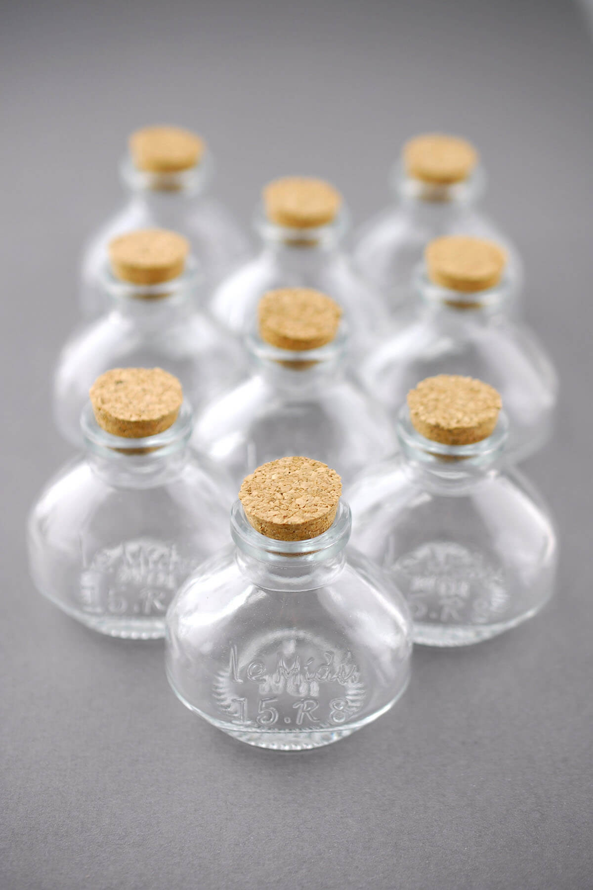 Small Glass Bottles with Cork 40ml