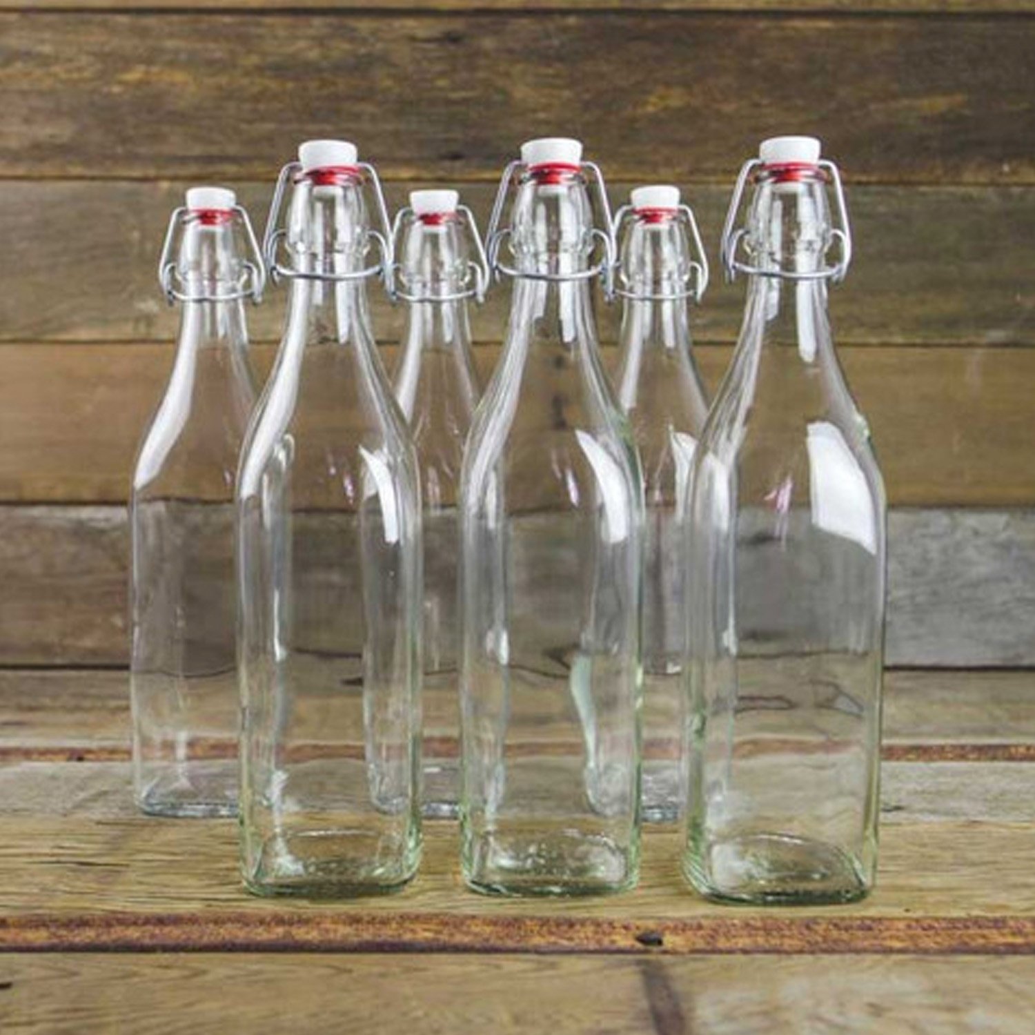 Amazon.com: Bormioli Rocco Giara Clear Glass Bottle With Stopper ...