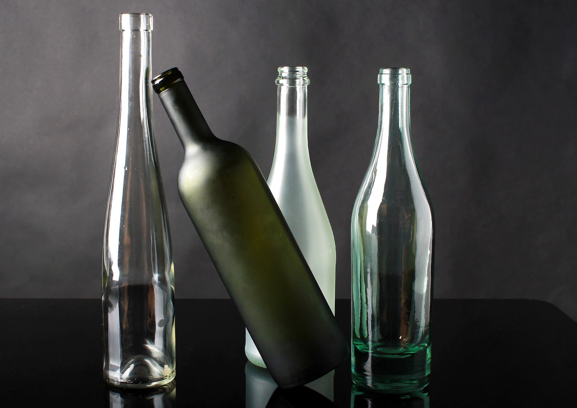 Glass bottles photo