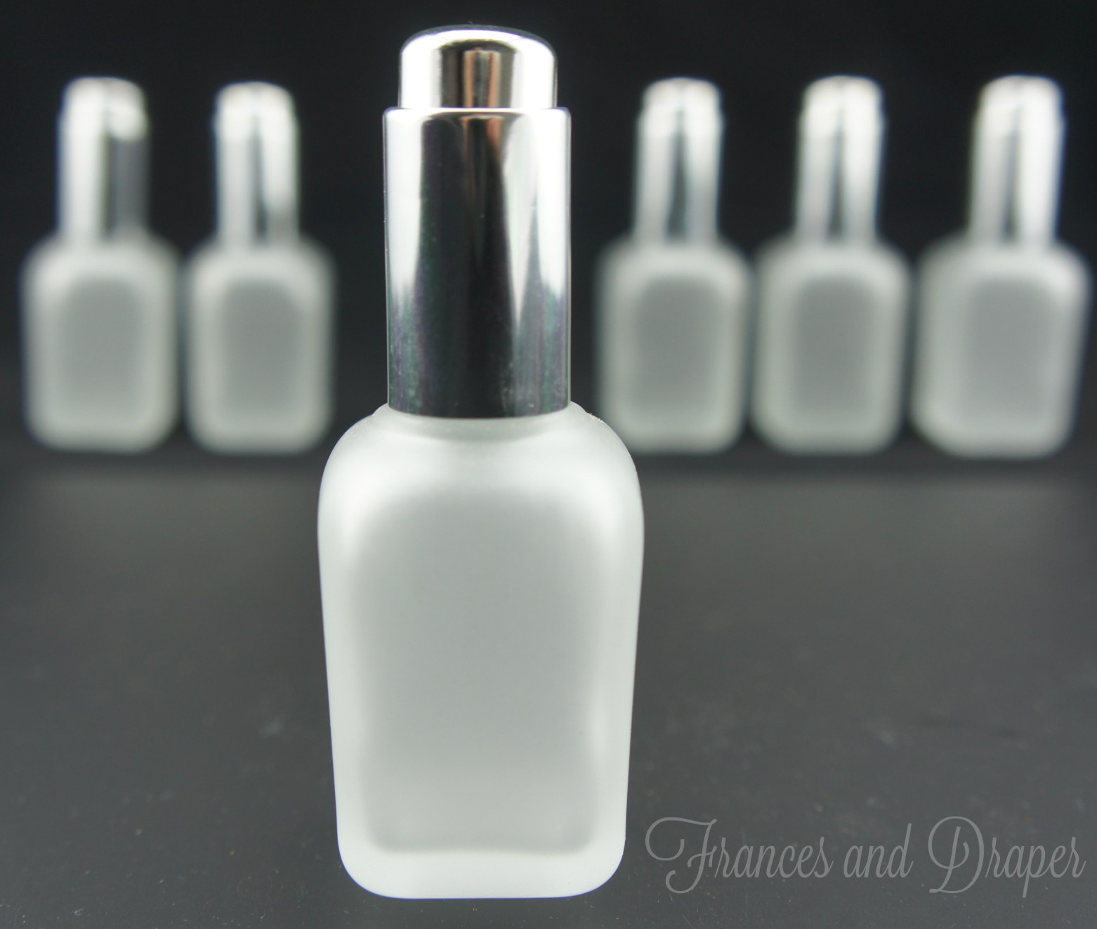 Frosted Glass Bottles With Silver Glass Pump for Serums and Oils ...