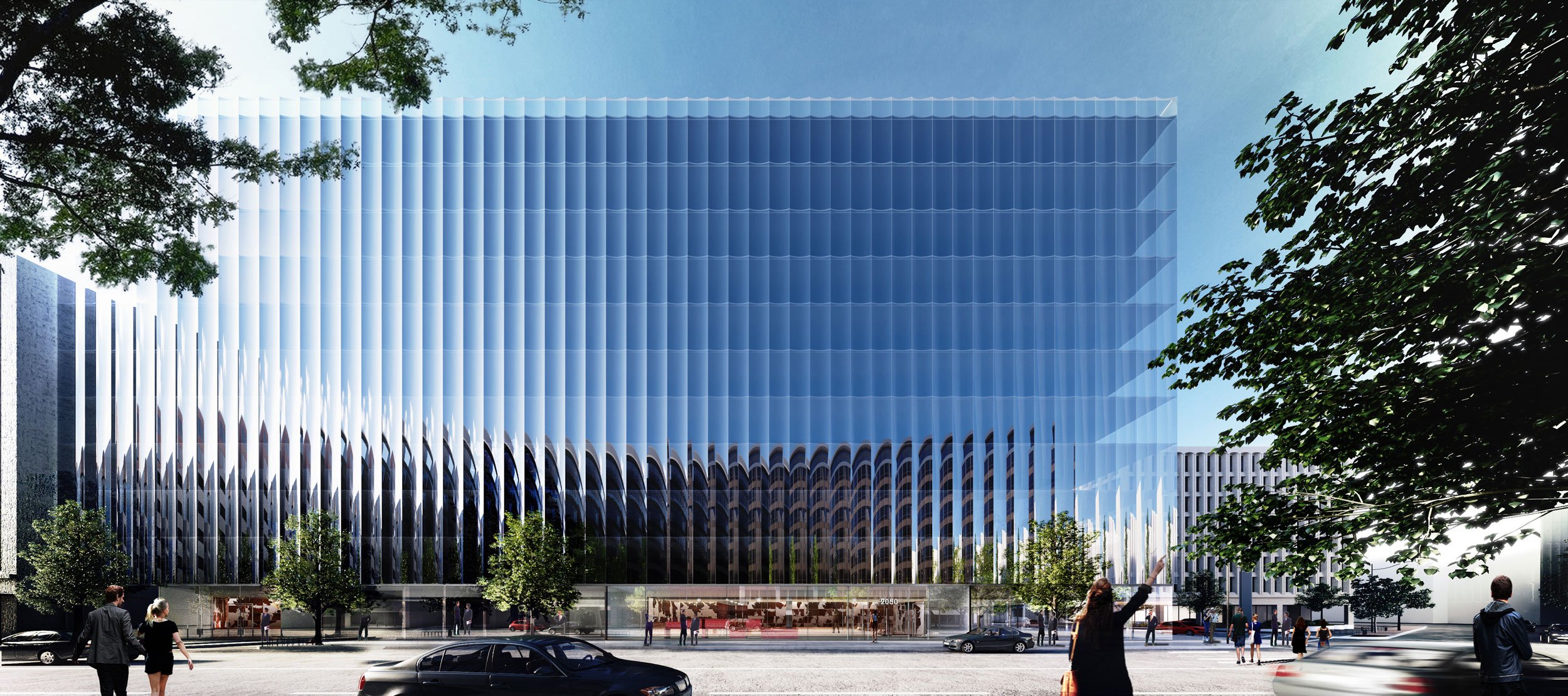 REX unveils a fluted glass office building in Washington, D.C. ...