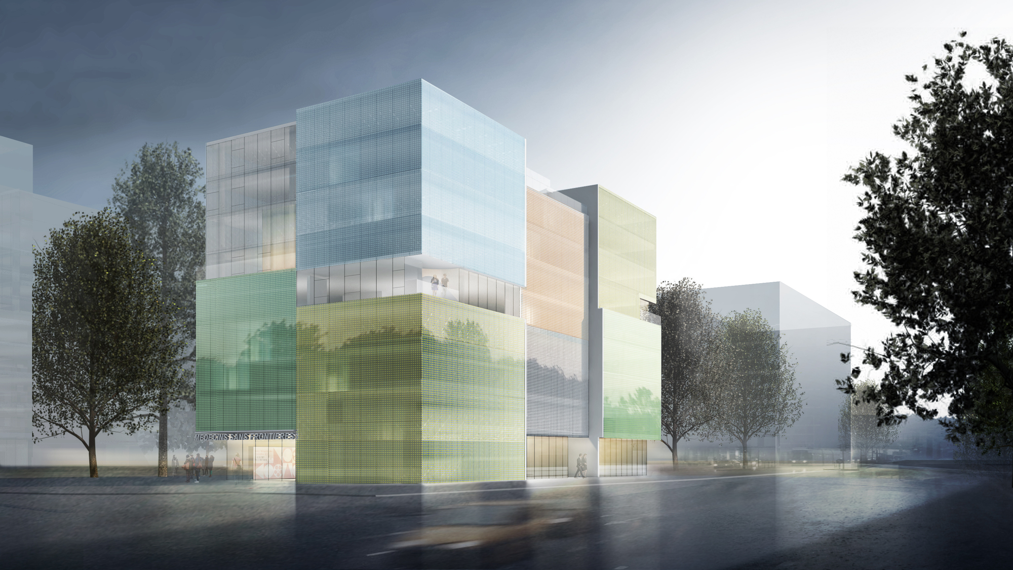 Steven Holl Architects Designs Colored Photovoltaic Glass Building ...
