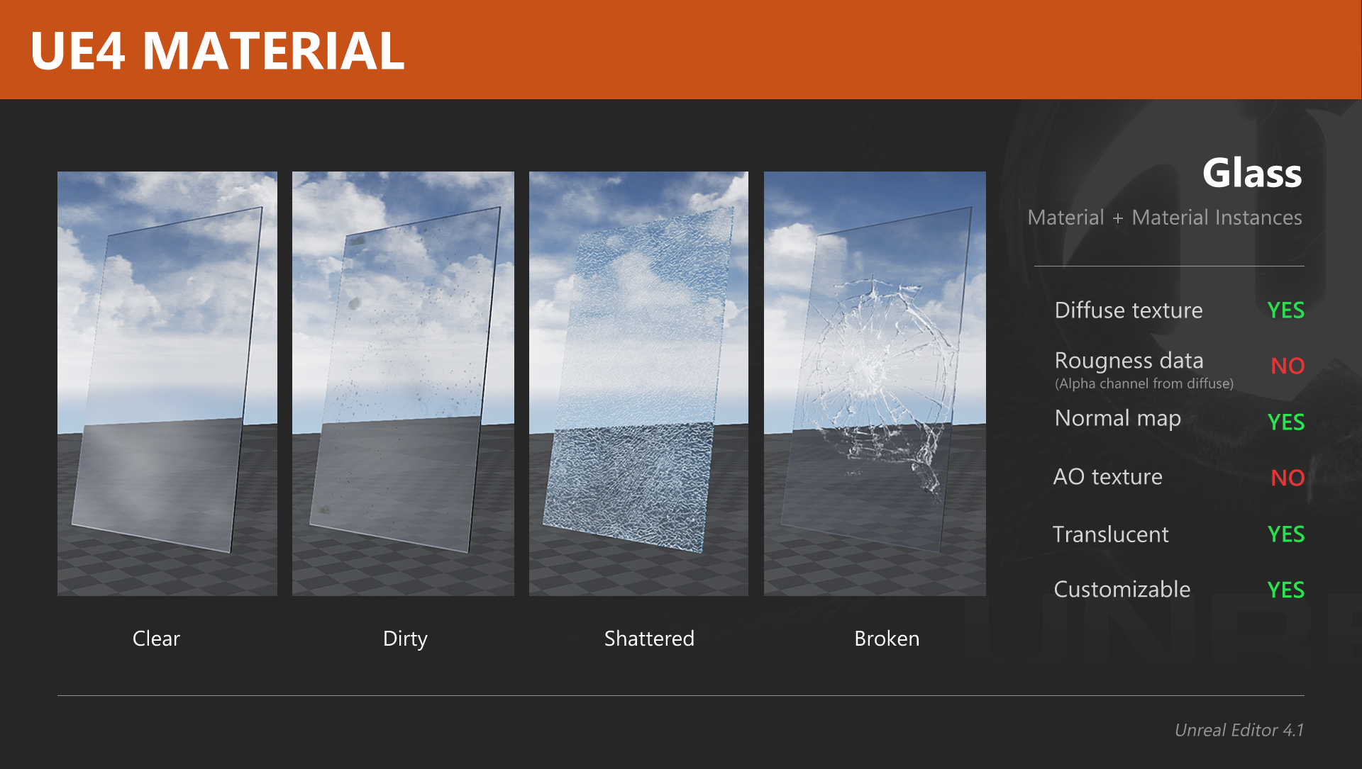 UE4 Material – Glass | Unreal Engine 4 blog