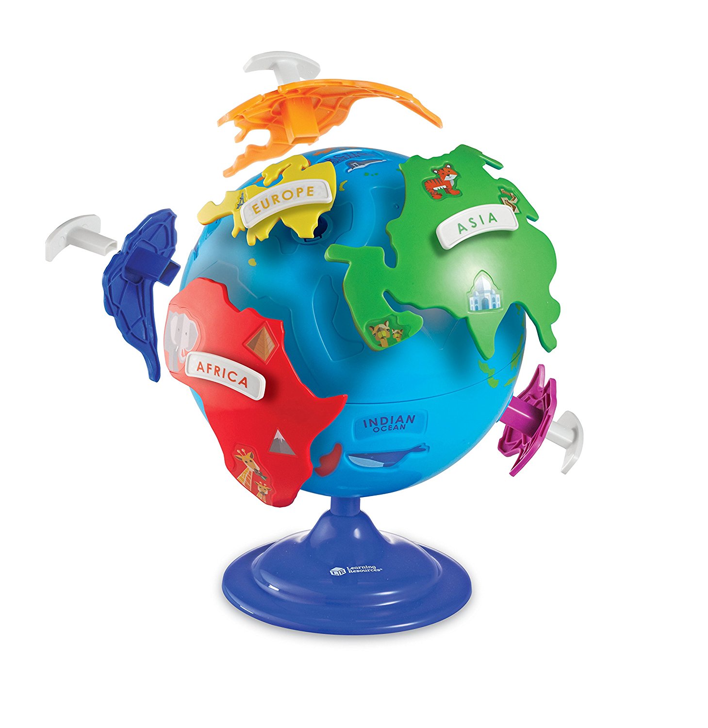 Amazon.com: Learning Resources Puzzle Globe, 14 Pieces: Toys & Games