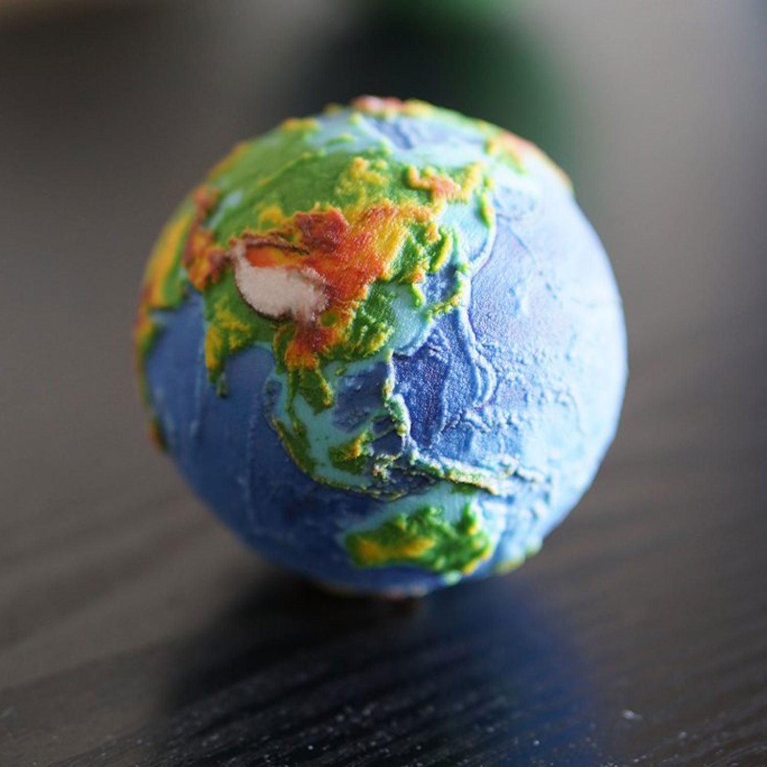 3D Printed Earth Globe - False Colour Relief – Space Store