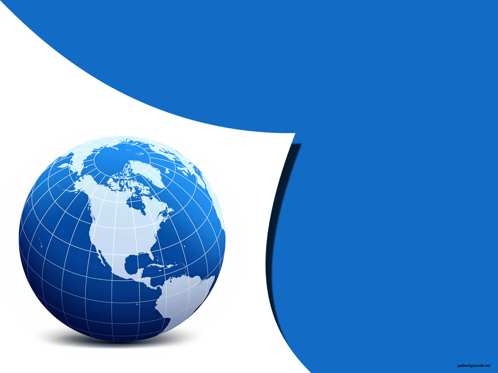 Free Blue Globe Design Backgrounds For PowerPoint - Science PPT ...