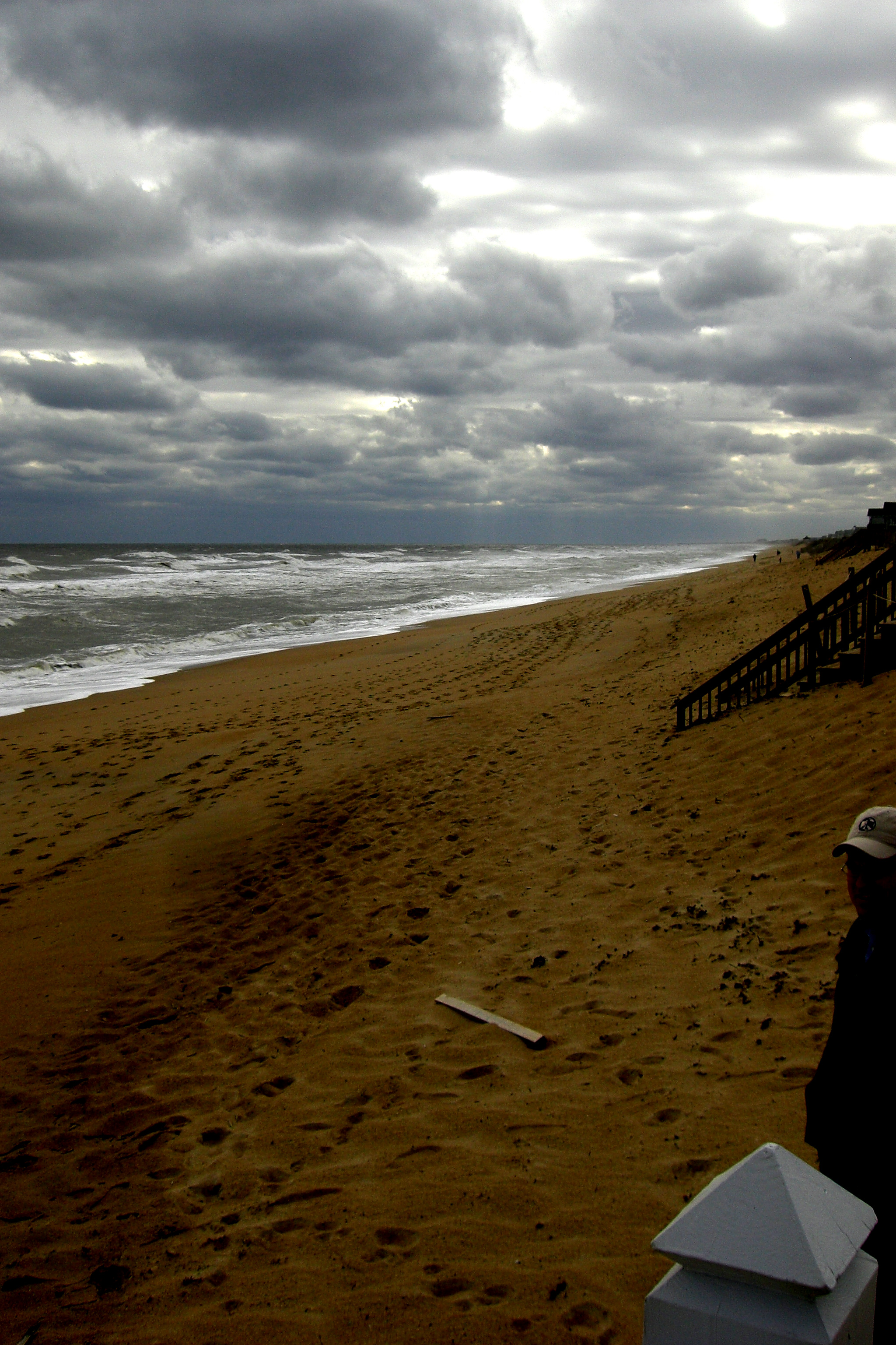 Gloomy beach, Beach, Cloudy, Dark, Foreboding, HQ Photo