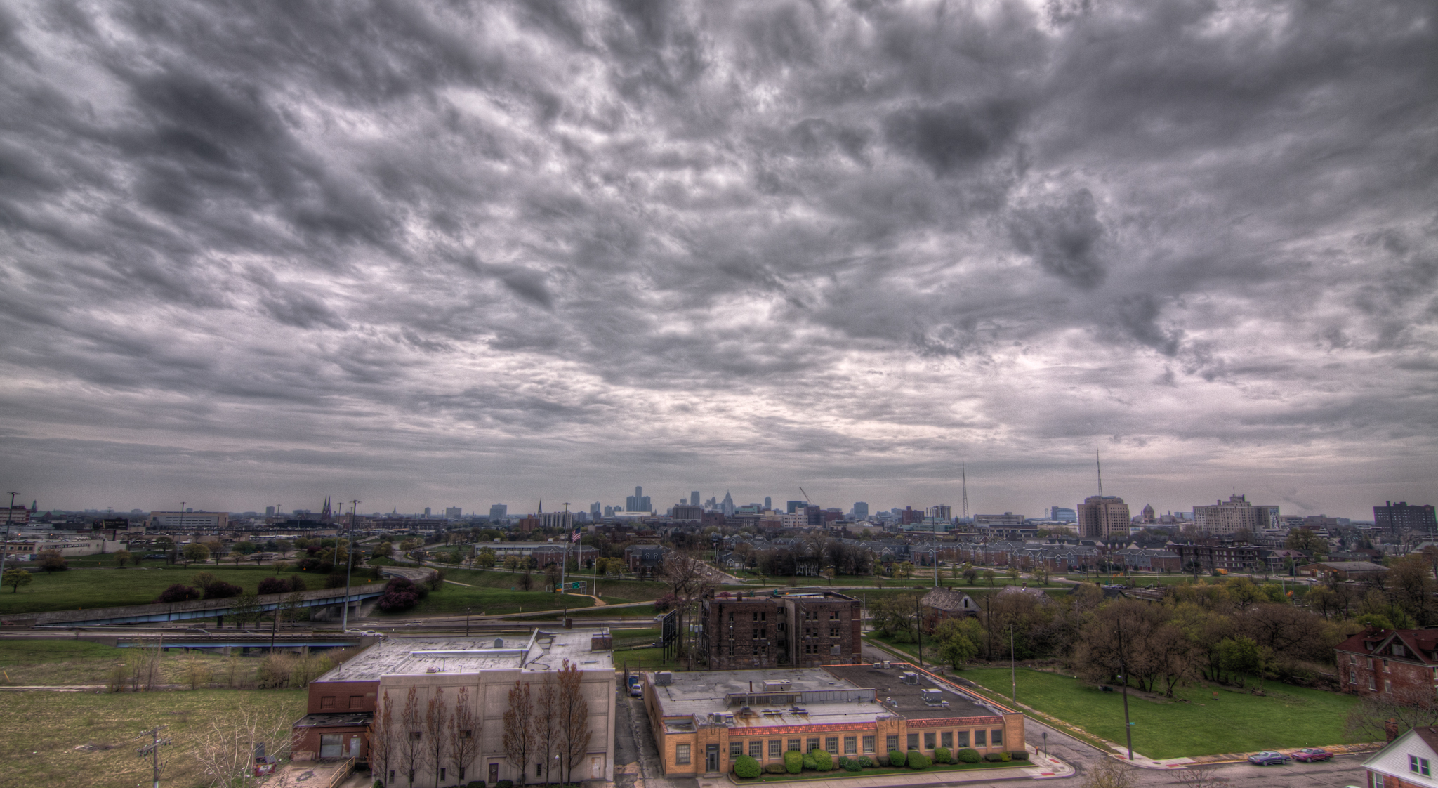 Motor City and Gloomy Sky | FarzinPhoto
