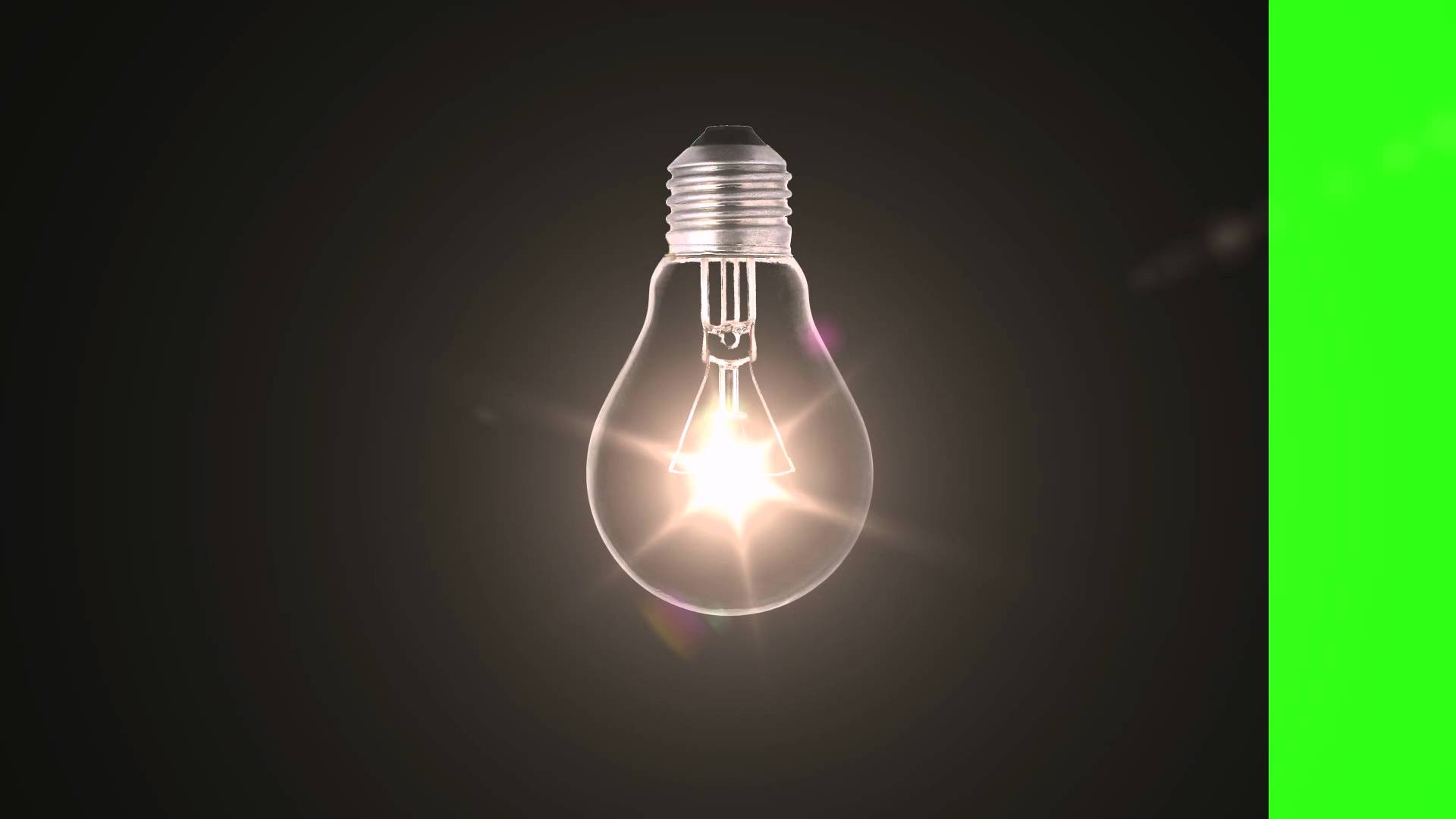 Light Bulb on - Green Screen Animation - YouTube