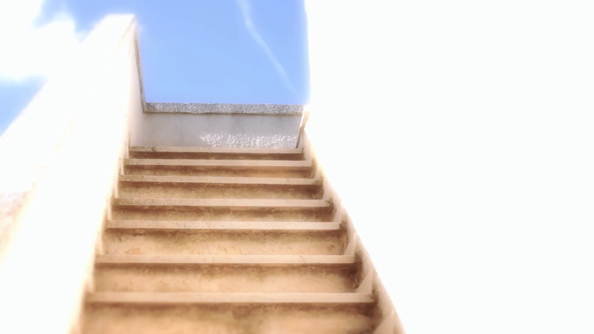 Stairway to Heaven copyspace. A stairway to Heaven: white glowing ...